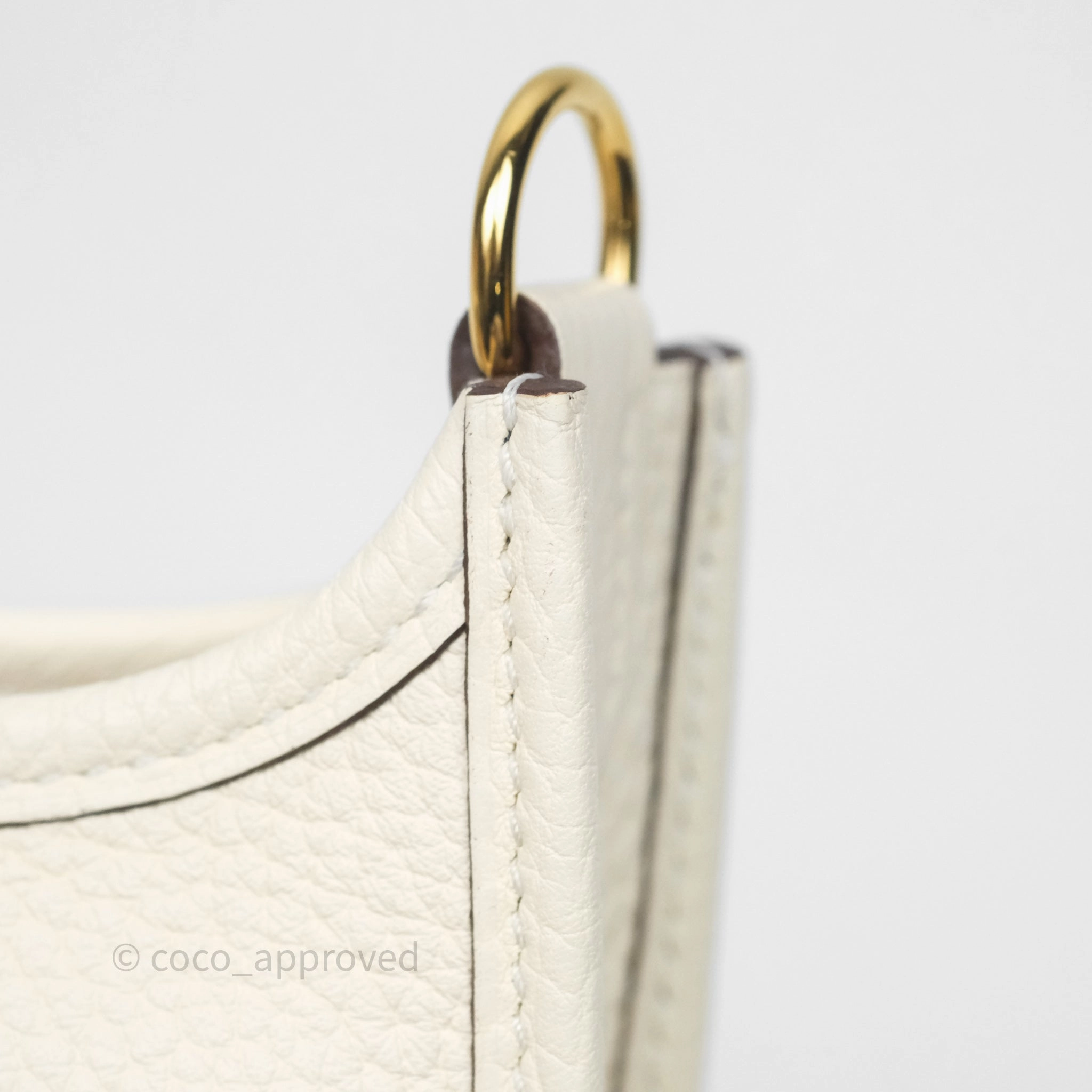 Herms Mini Evelyne 16 Nata I2 Clemence Gold Hardware