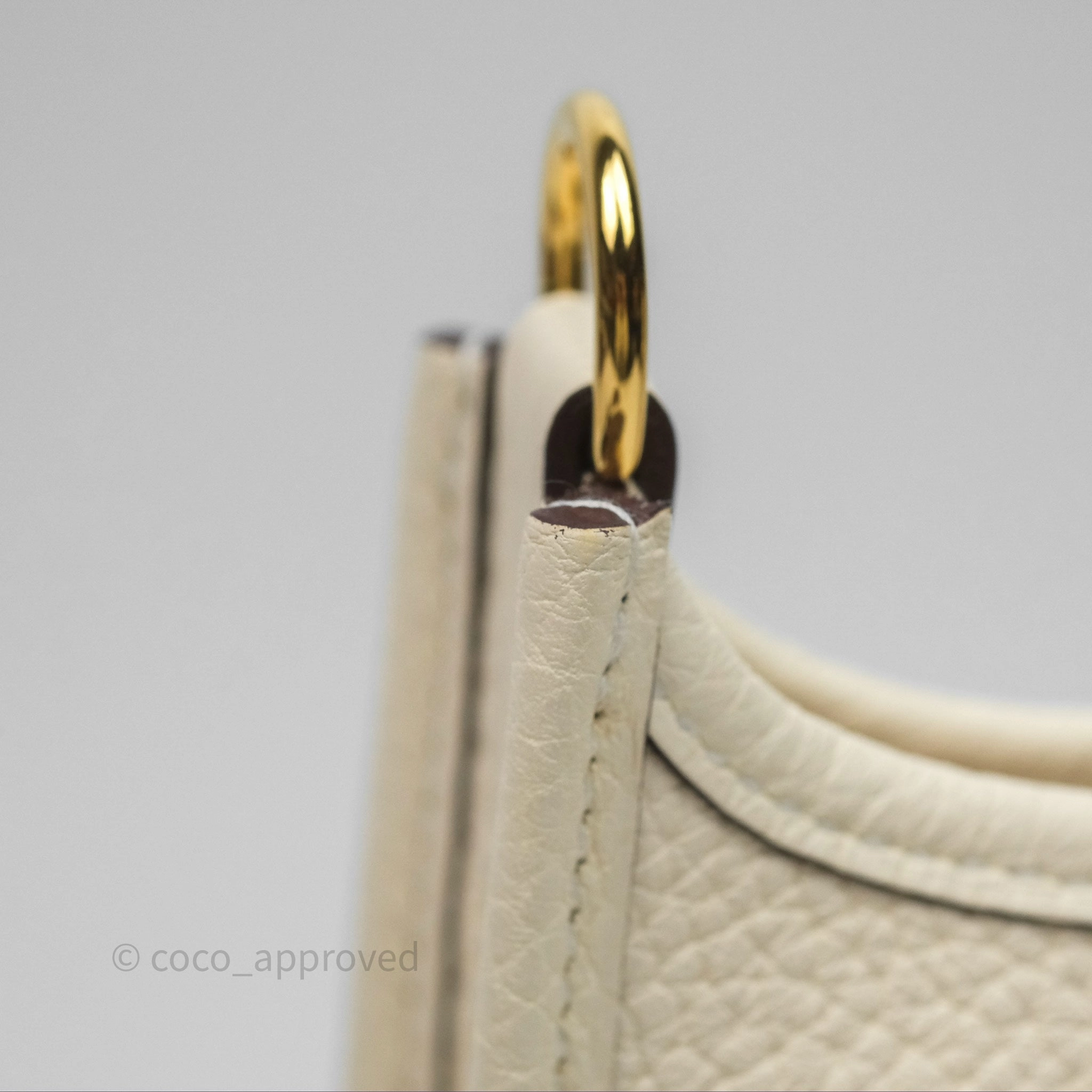 Herms Mini Evelyne 16 Nata I2 Clemence Gold Hardware