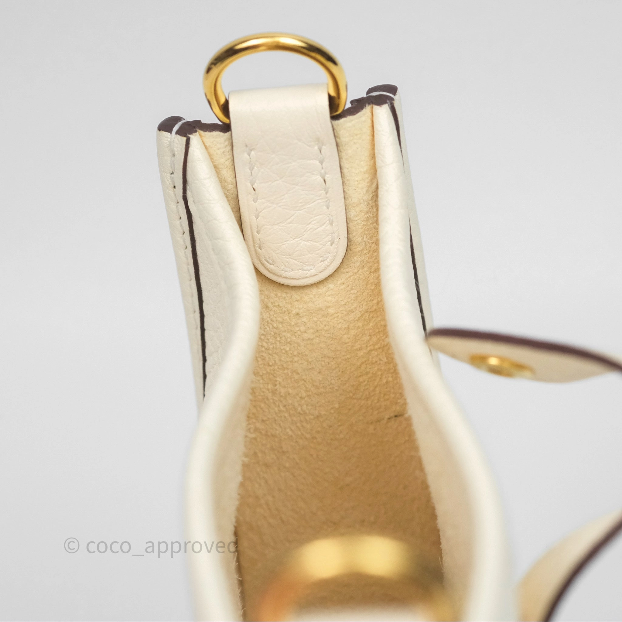 Herms Mini Evelyne 16 Nata I2 Clemence Gold Hardware
