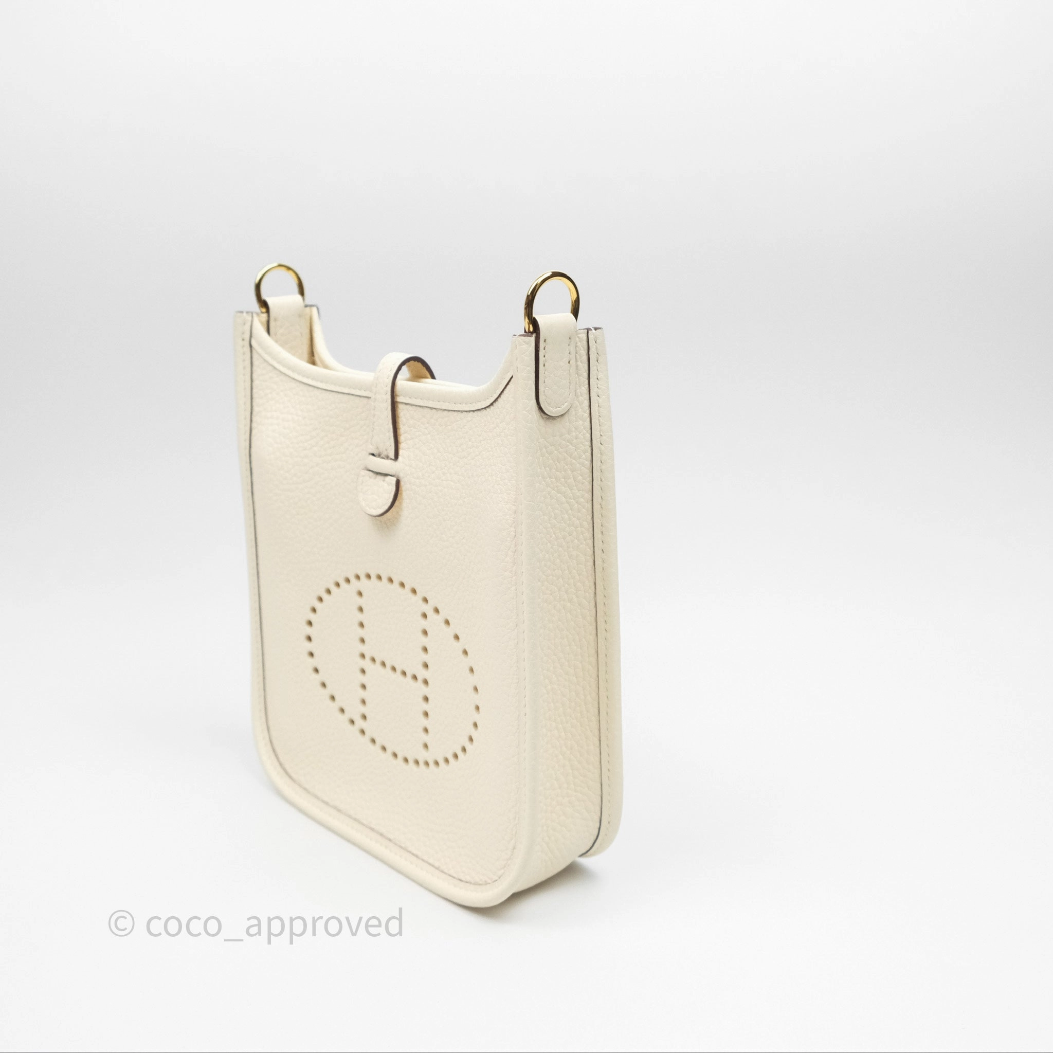 Herms Mini Evelyne 16 Nata I2 Clemence Gold Hardware