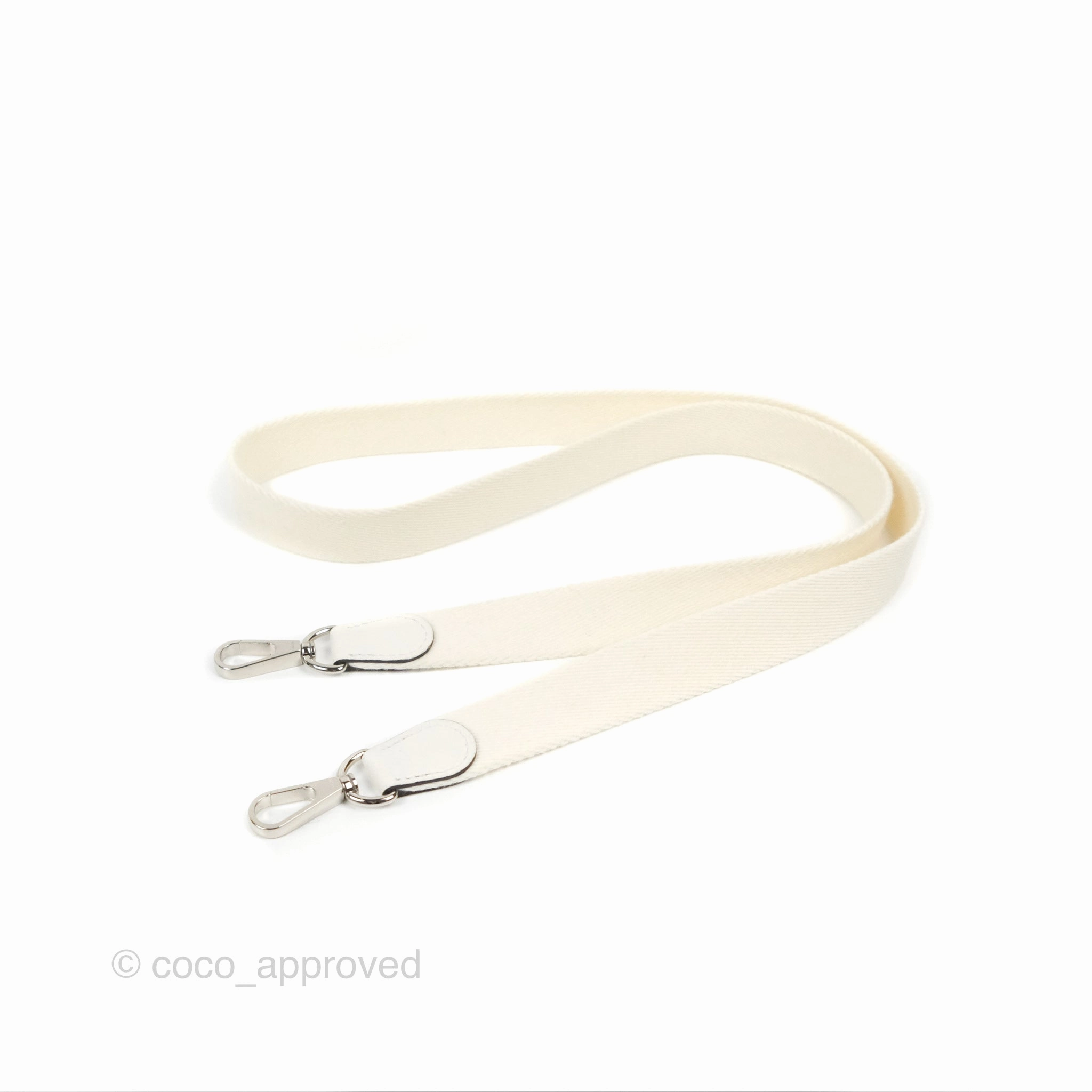 Herms Mini Evelyne 16 New White Clemence Palladium Hardware
