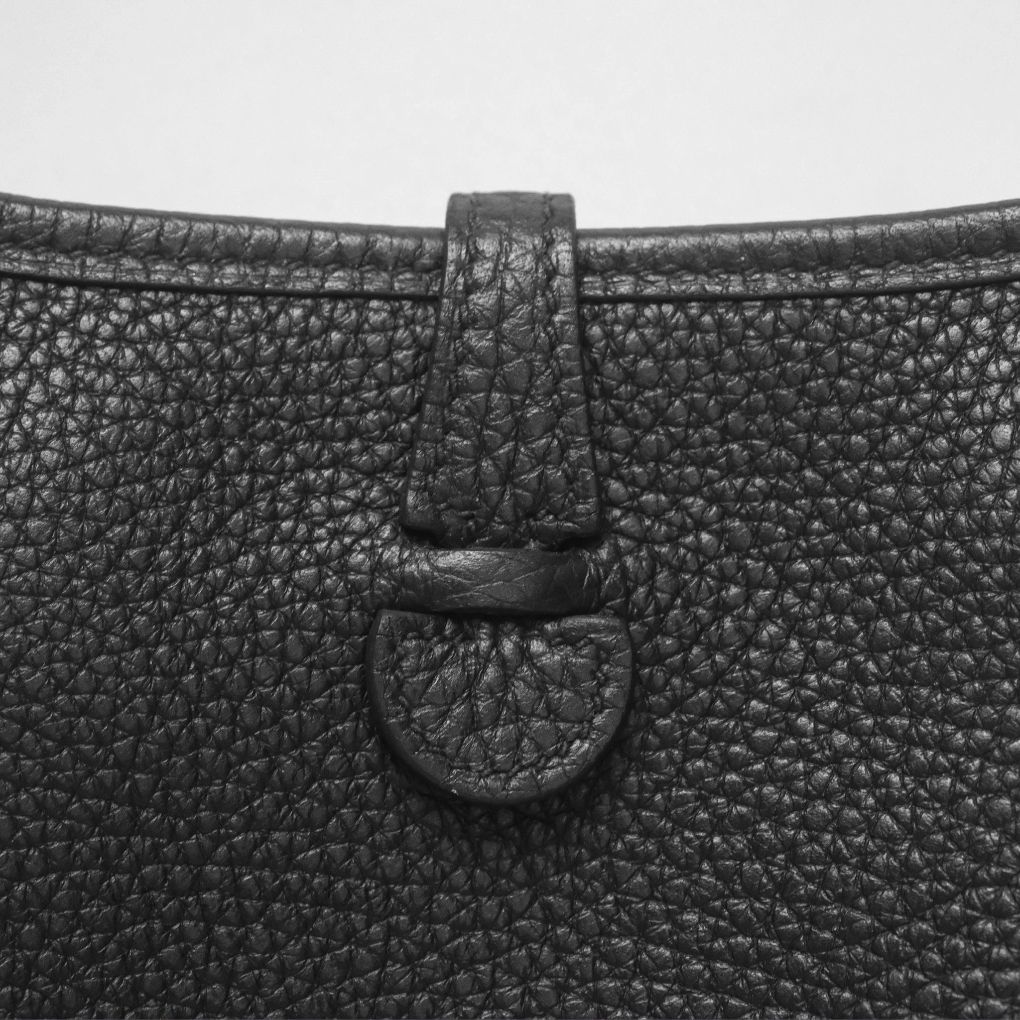 Herms Mini Evelyne 16 Noir 89 Clemence Gold Hardware