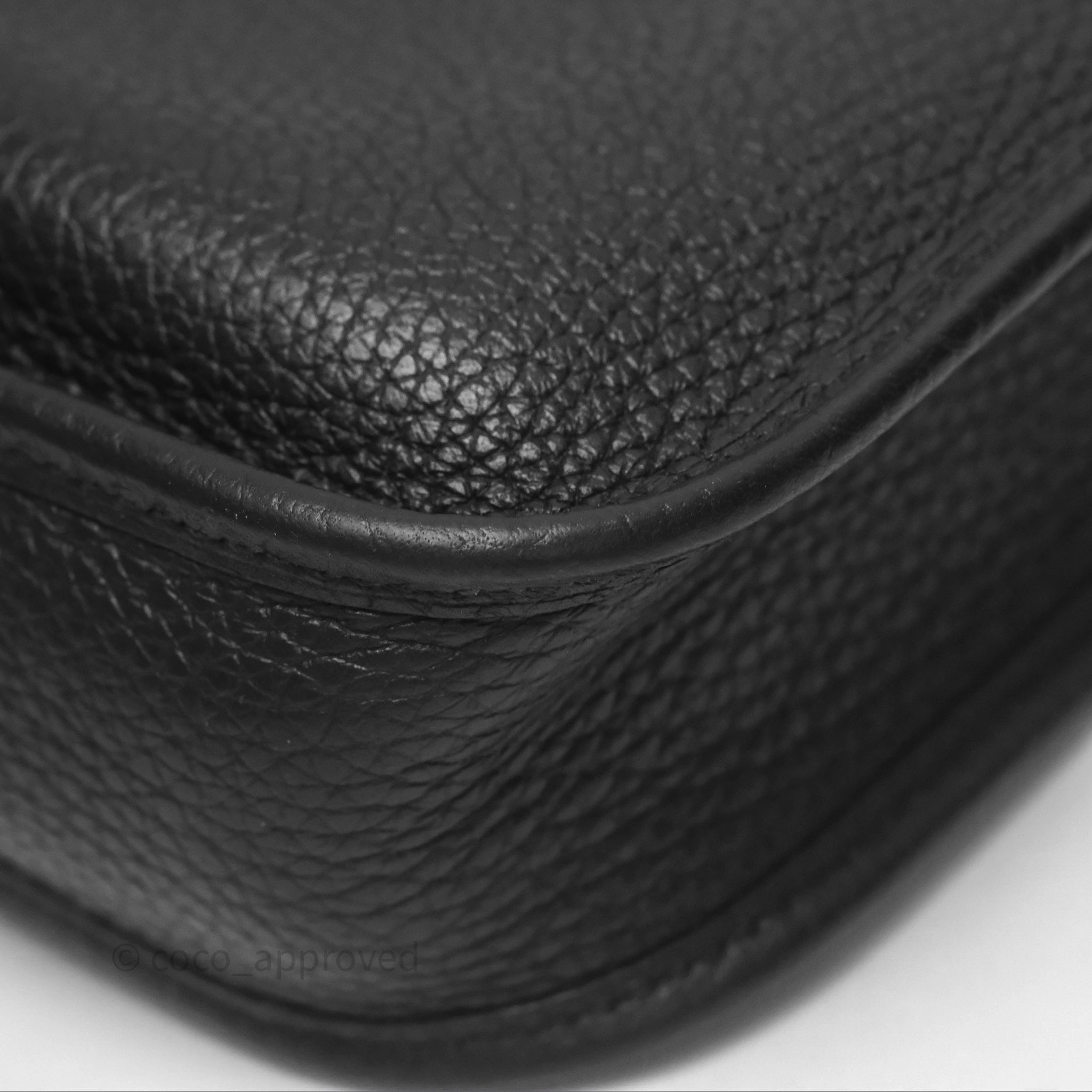 Herms Mini Evelyne 16 Noir 89 Clemence Gold Hardware
