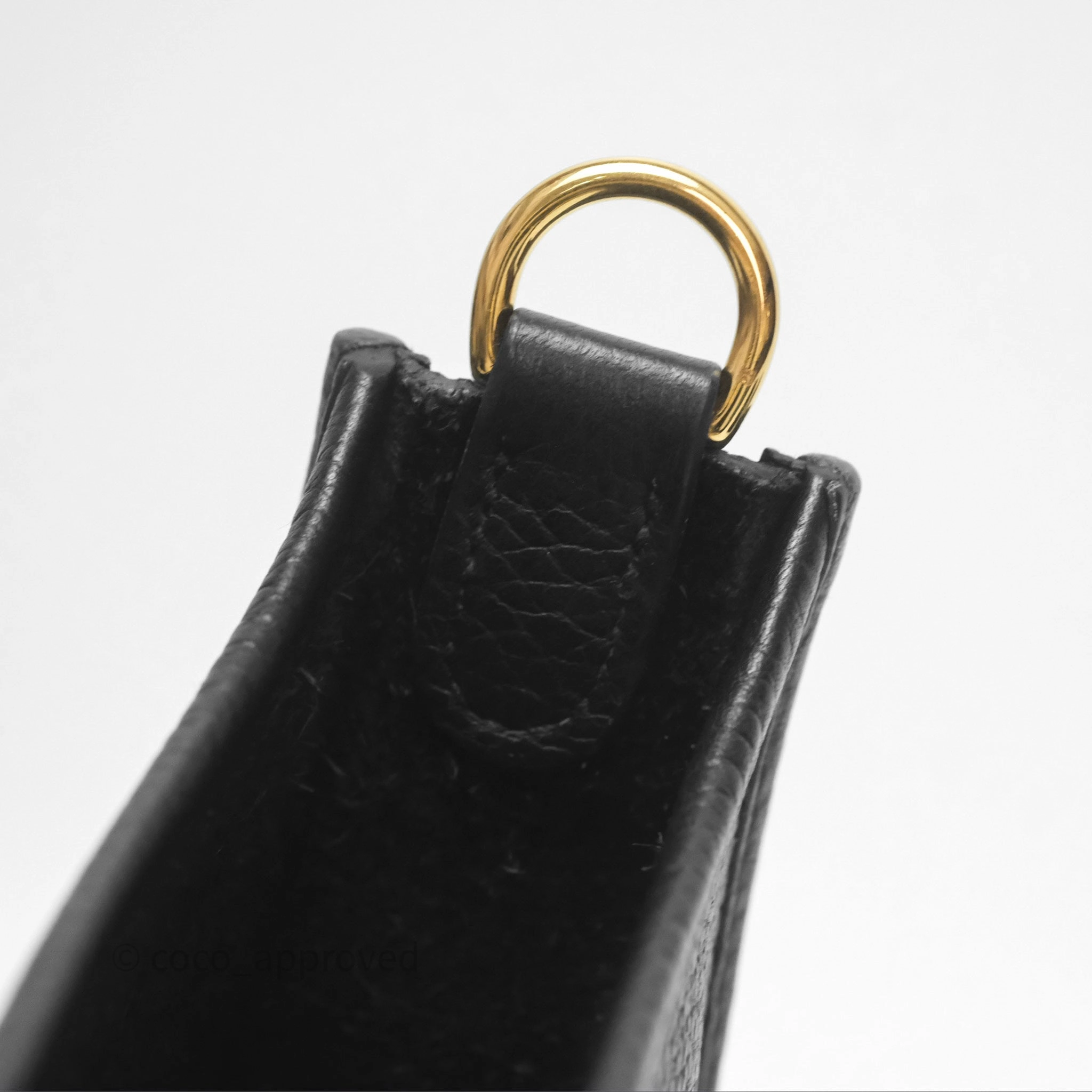 Herms Mini Evelyne 16 Noir 89 Clemence Gold Hardware