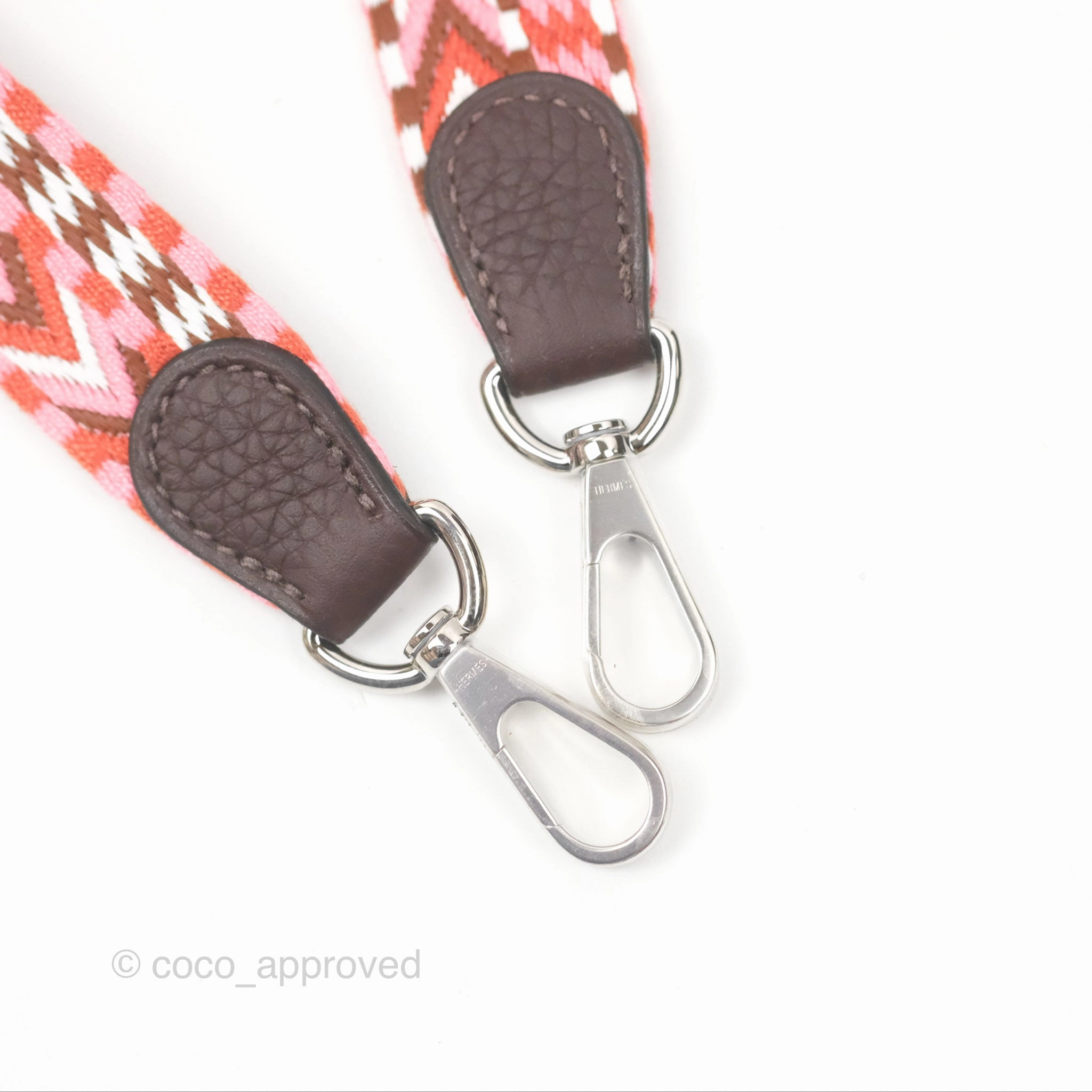 Herms Mini Evelyne 16 Rouge Sellier Clemence Rose Confetti-Blanc Palladium Hardware