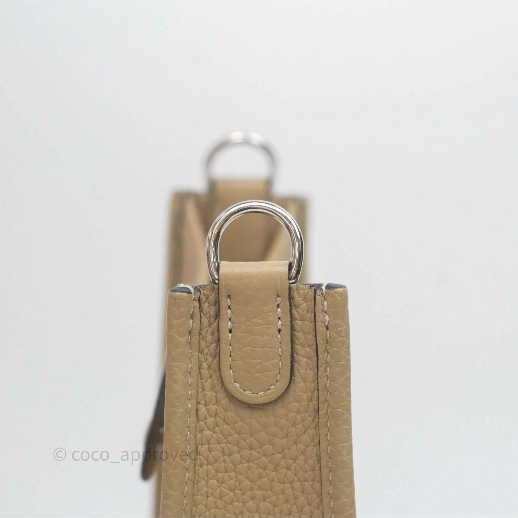 Herms Mini Evelyne 16 Trench Clemence Palladium Hardware