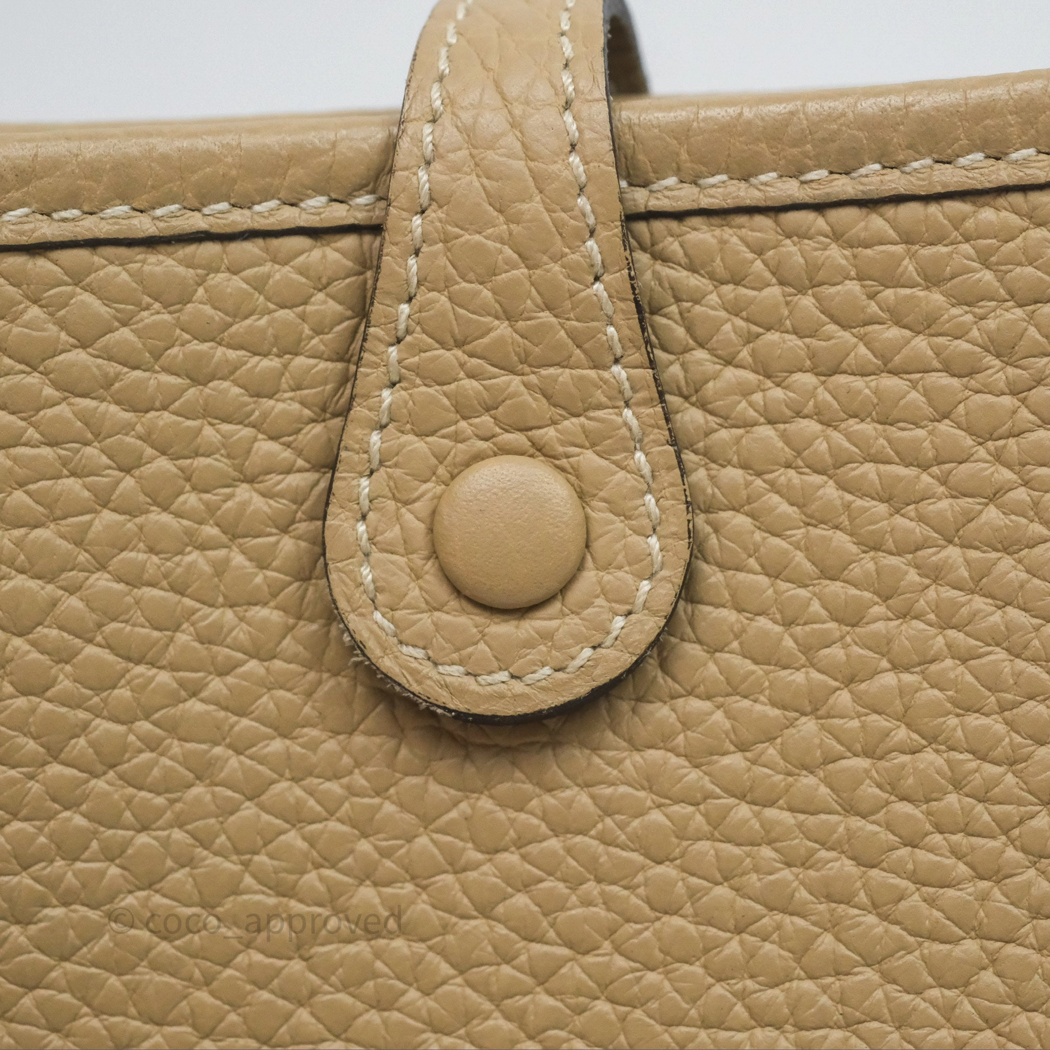 Herms Mini Evelyne 16 Trench Clemence Palladium Hardware