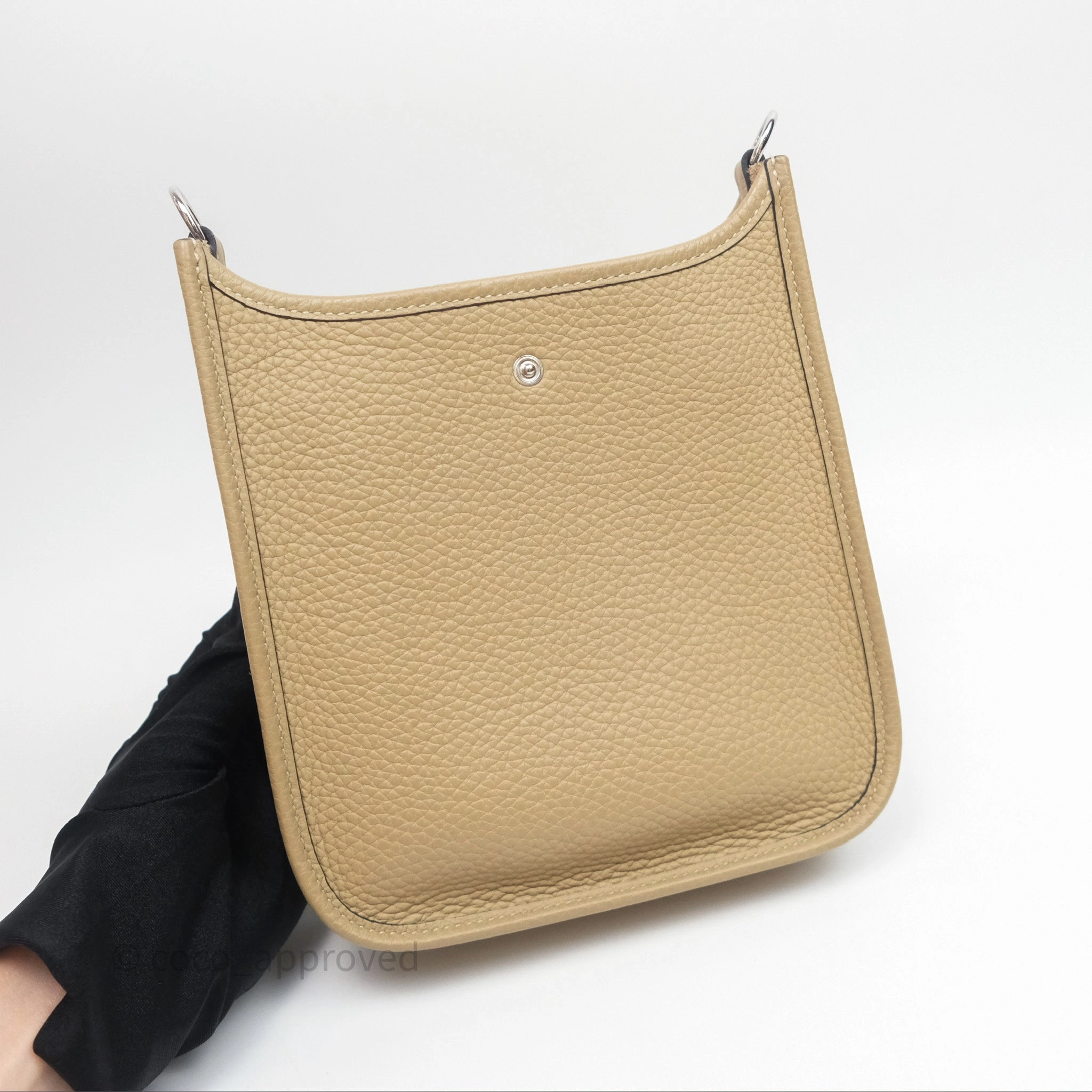 Herms Mini Evelyne 16 Trench Clemence Palladium Hardware