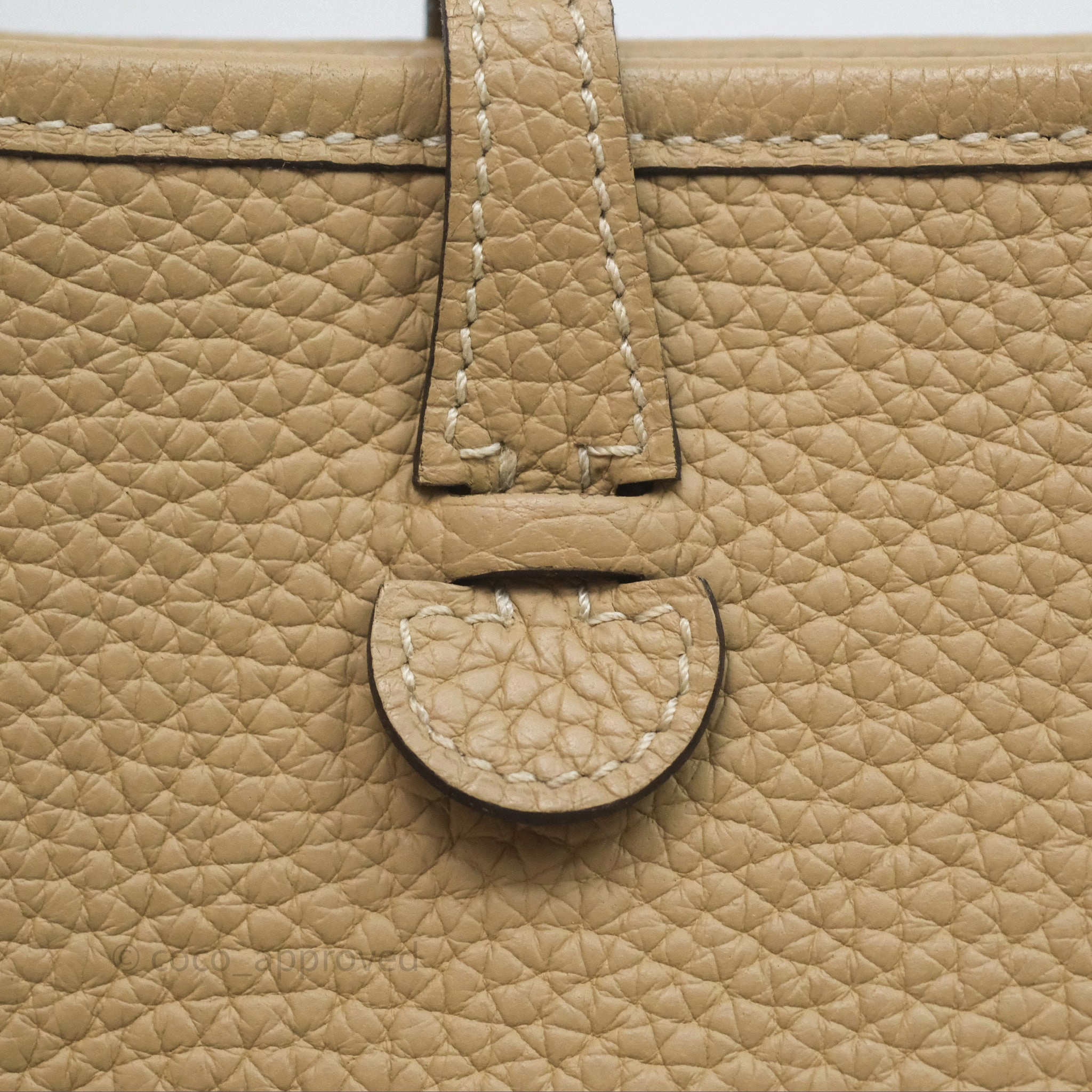 Herms Mini Evelyne 16 Trench Clemence Palladium Hardware
