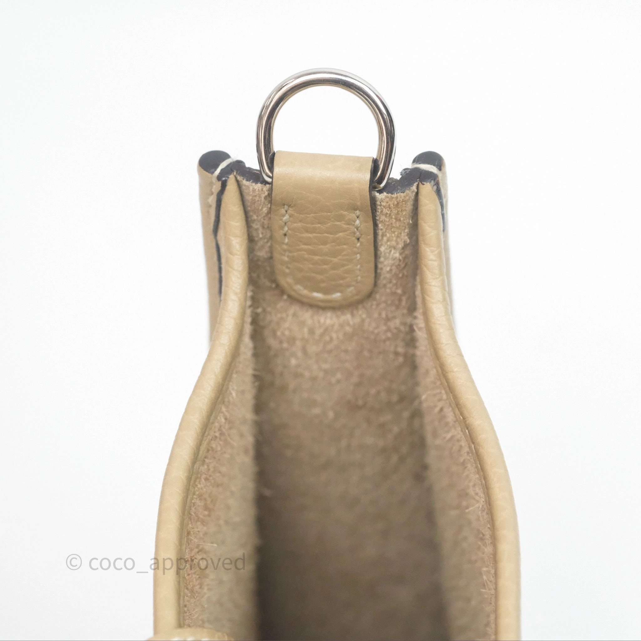 Herms Mini Evelyne 16 Trench Clemence Palladium Hardware