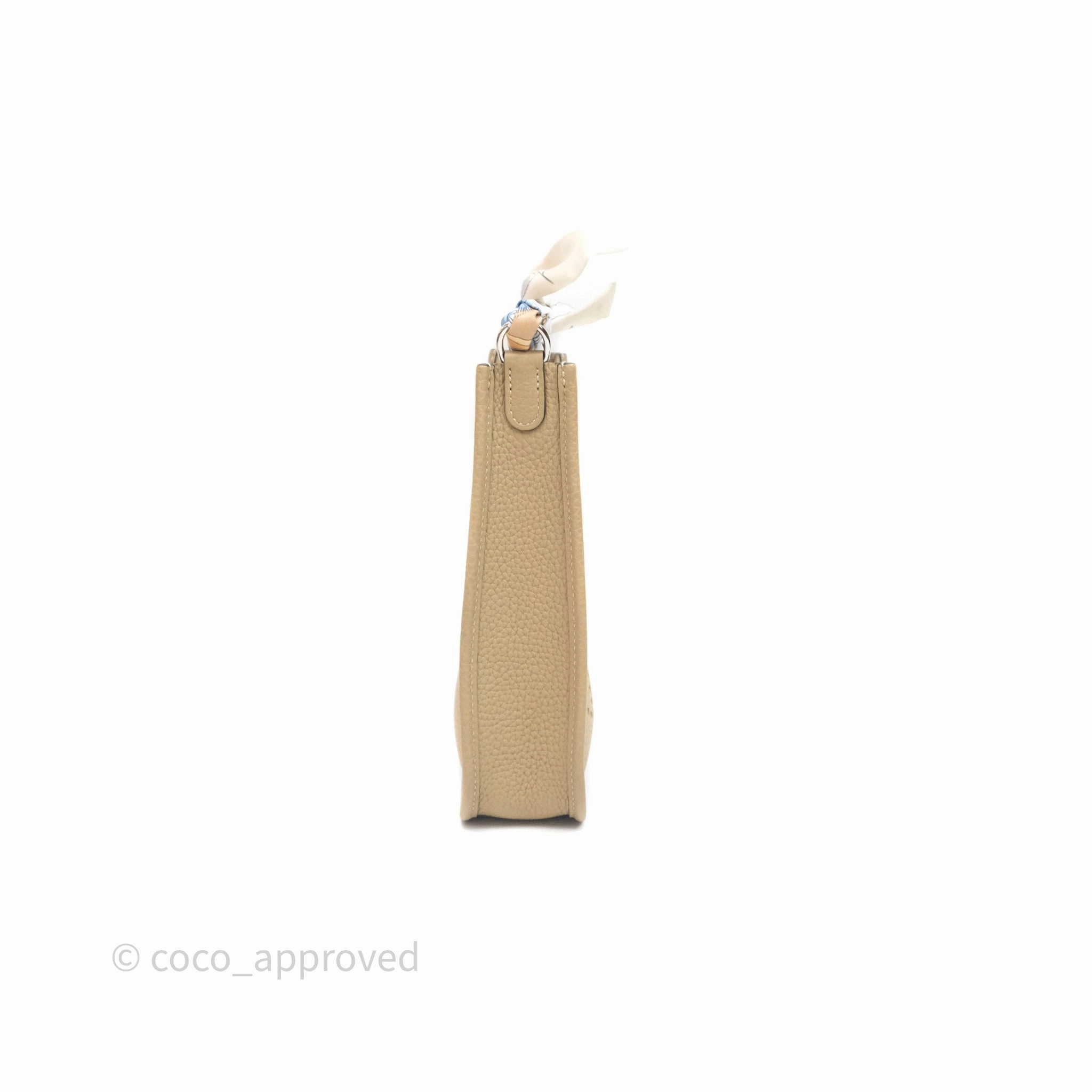 Herms Mini Evelyne 16 Trench Clemence Palladium Hardware