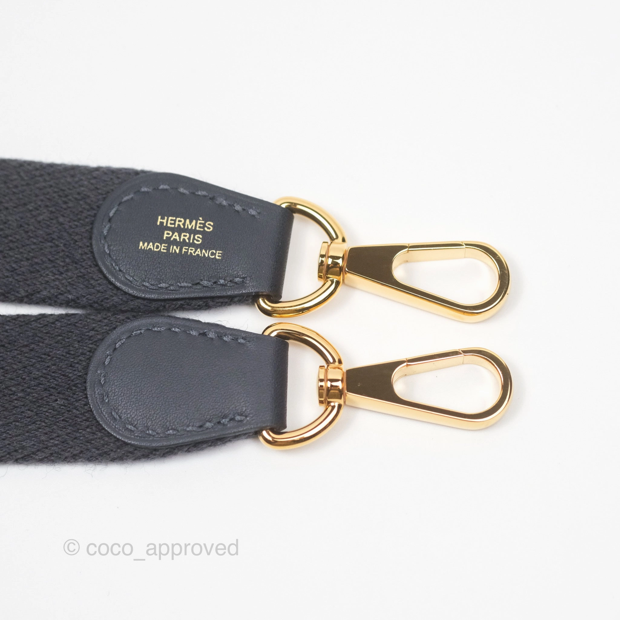 Herms Mini Evelyne 16 Wooly Bleu Nuit 2Z / Swift Noir 89 Gold Hardware