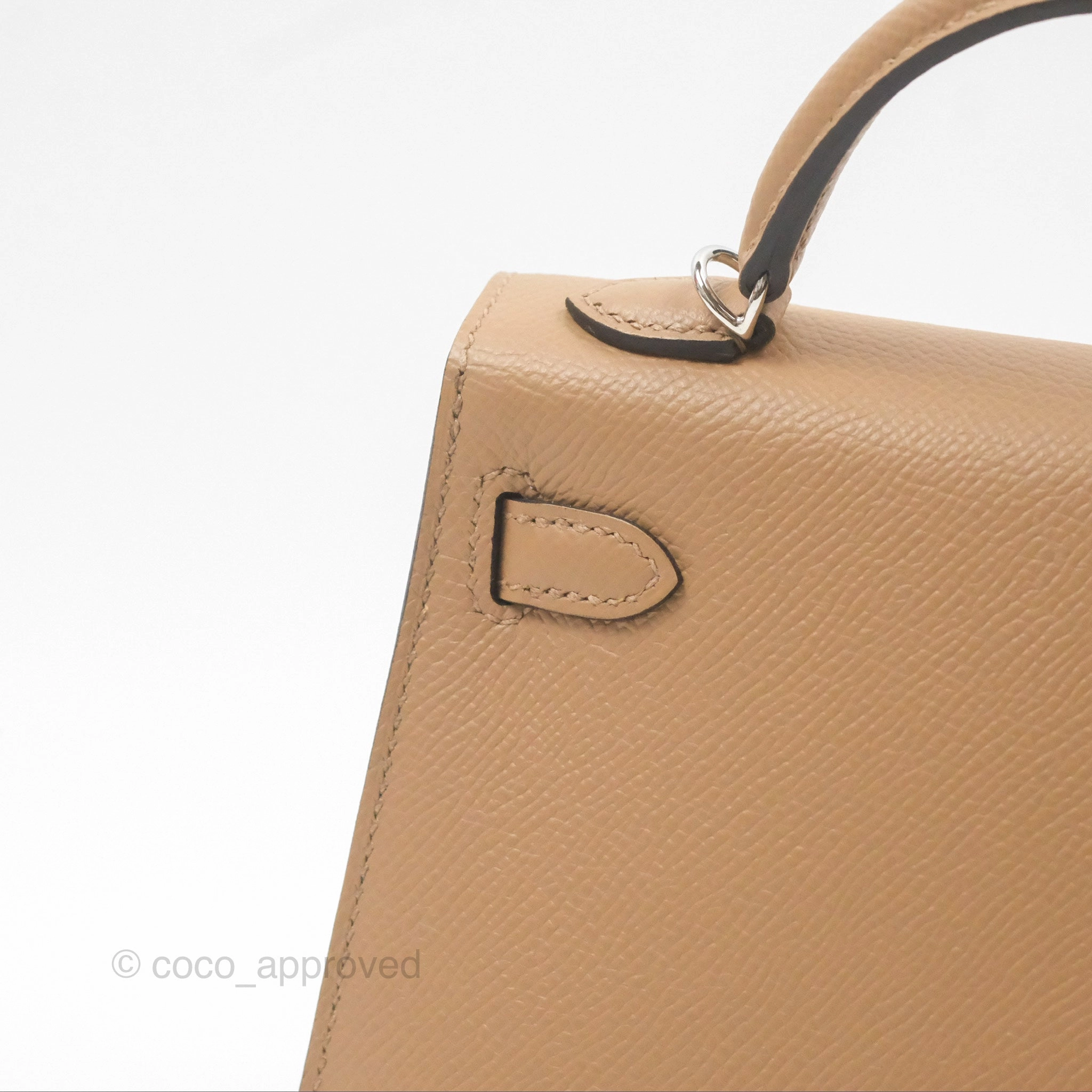 Herms Mini Kelly II Chai 0M Epsom Palladium Hardware