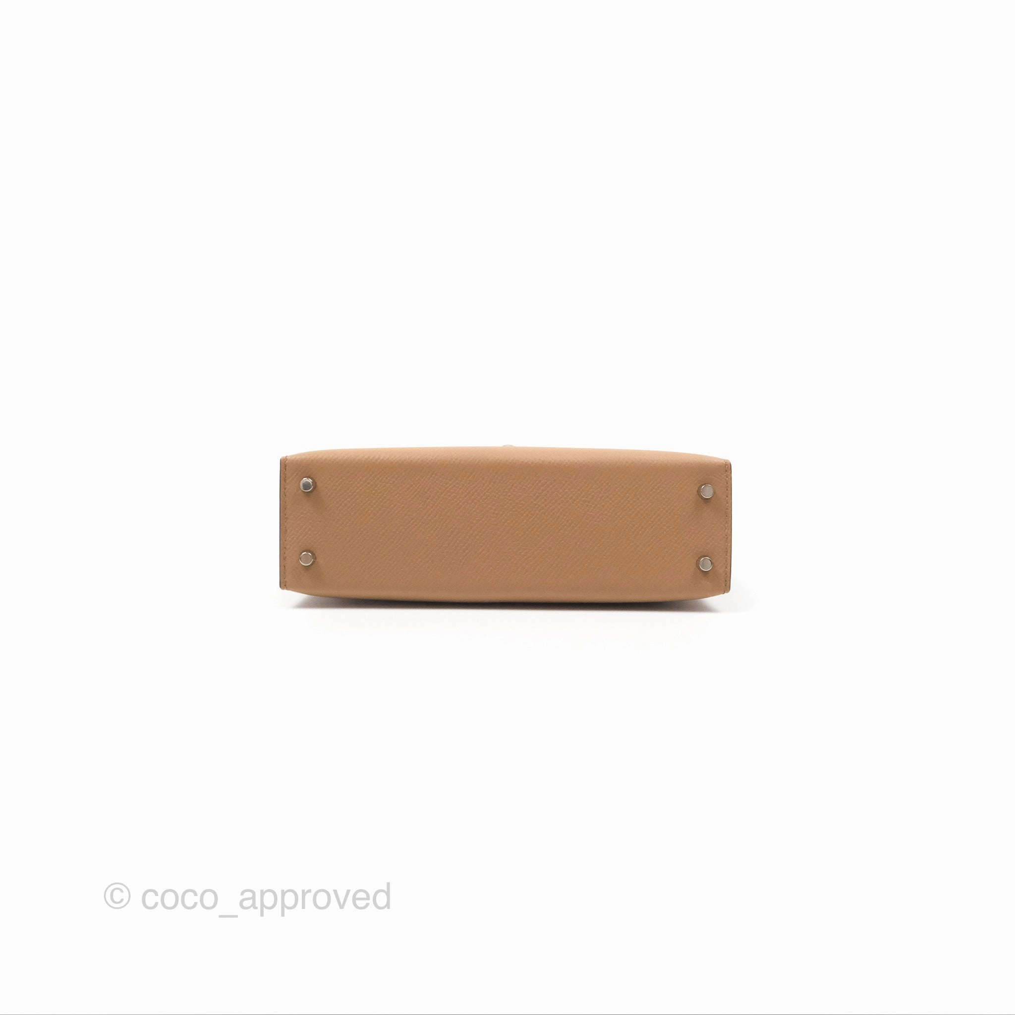 Herms Mini Kelly II Chai 0M Epsom Palladium Hardware