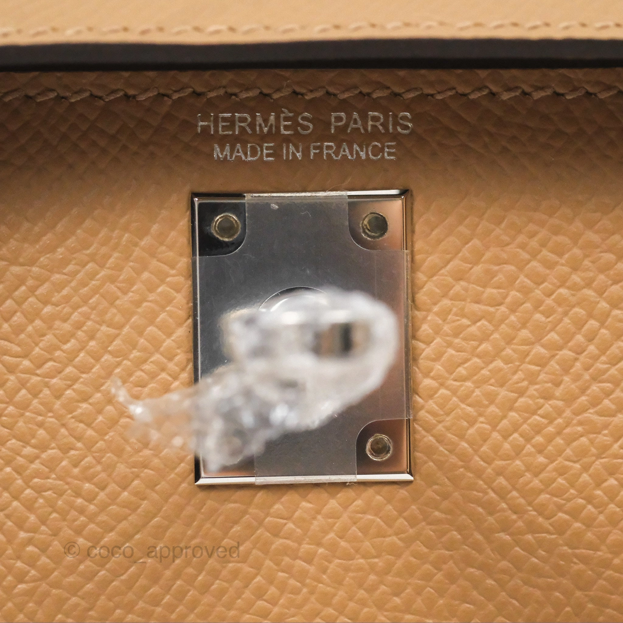 Herms Mini Kelly II Chai 0M Epsom Palladium Hardware
