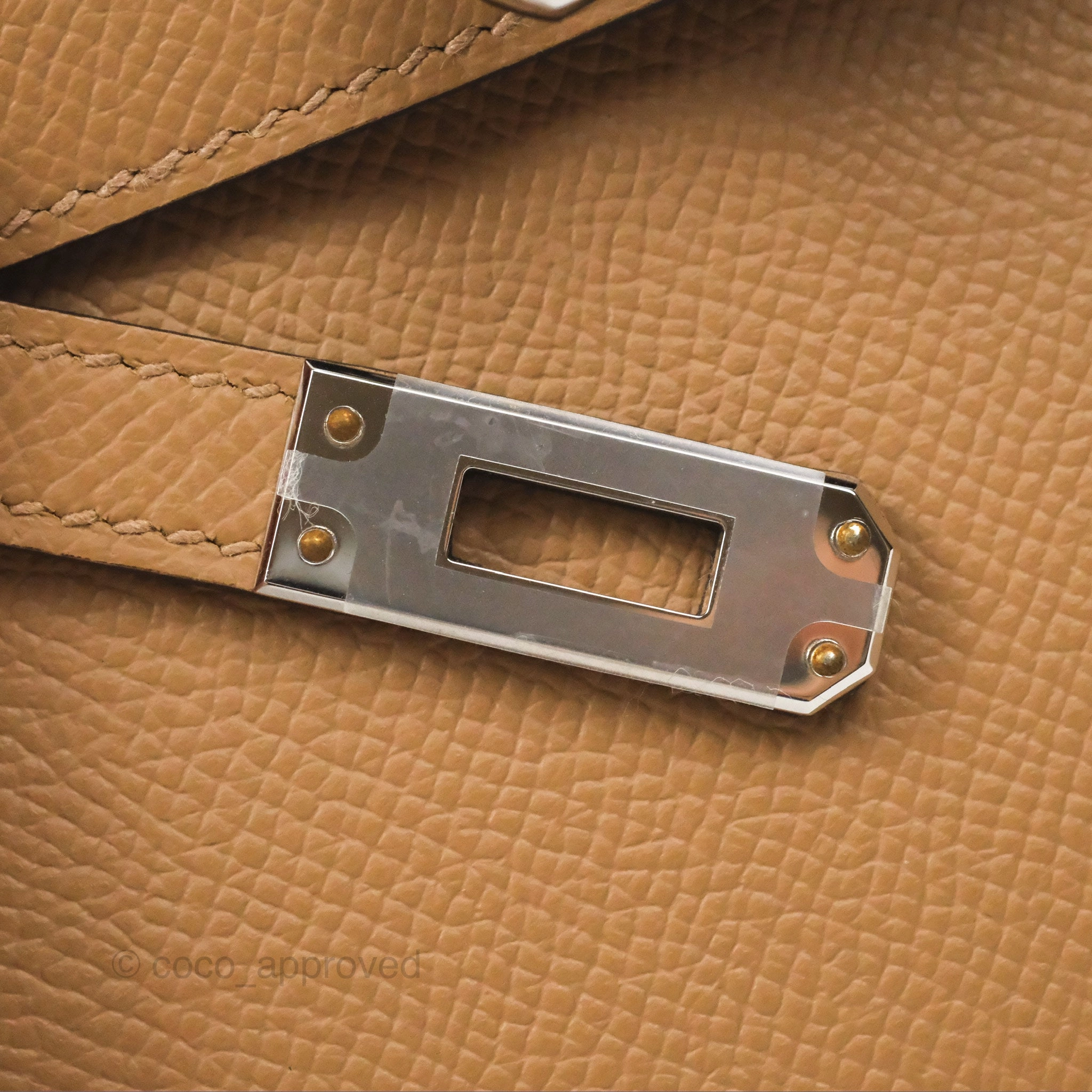 Herms Mini Kelly II Chai 0M Epsom Palladium Hardware