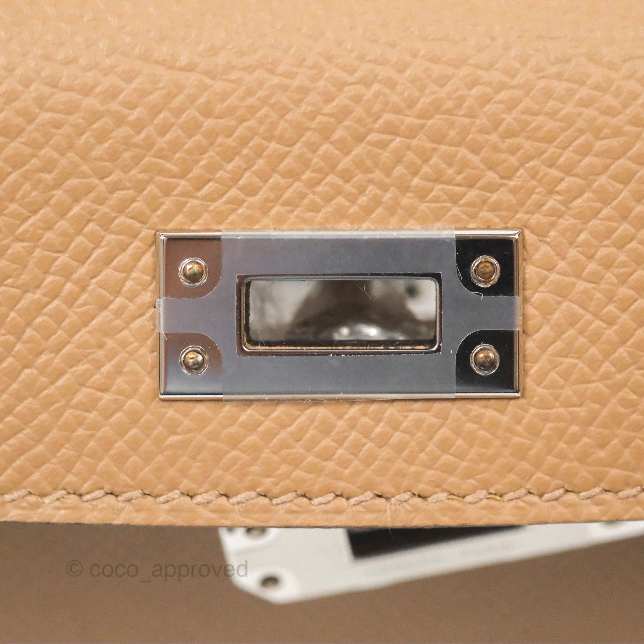 Herms Mini Kelly II Chai 0M Epsom Palladium Hardware