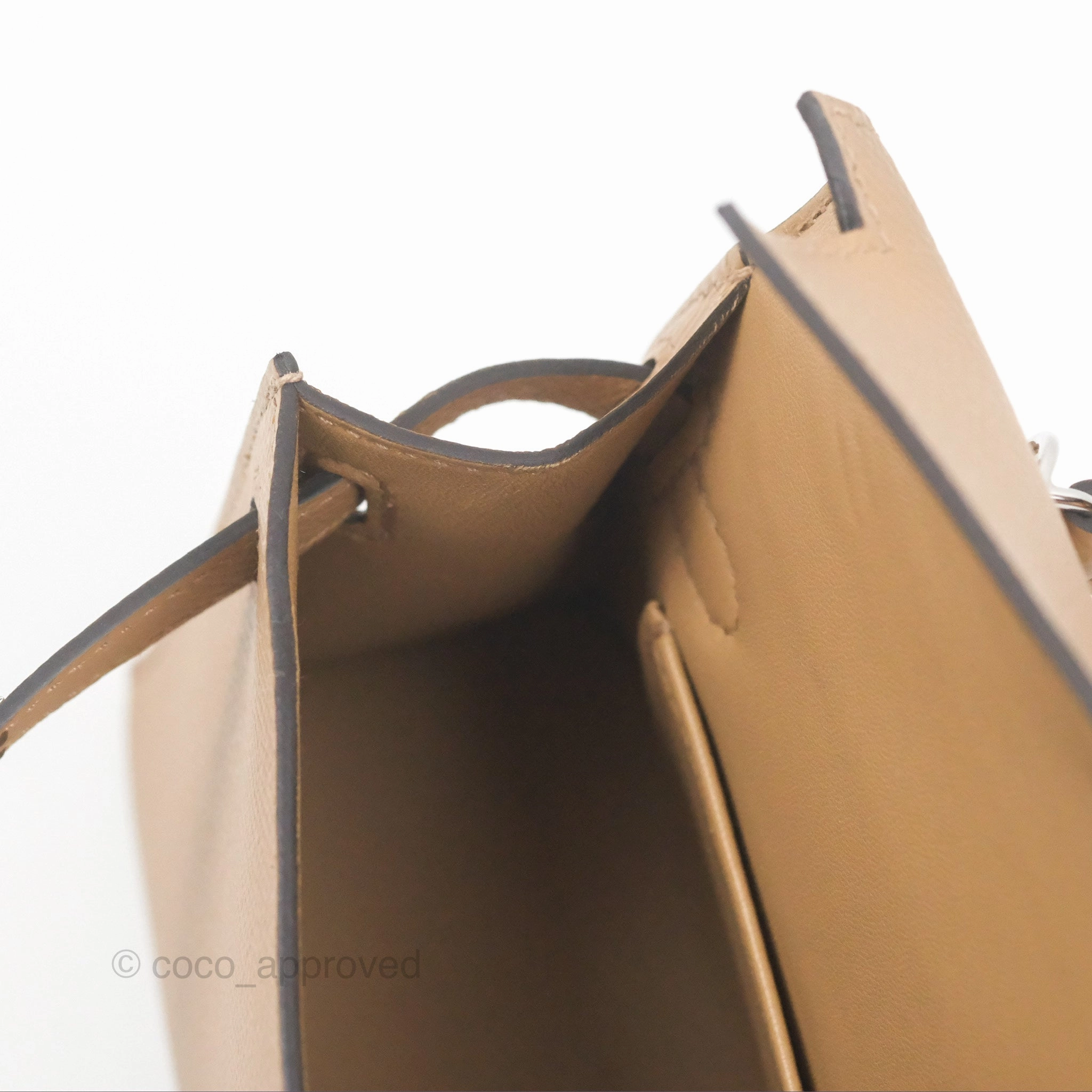 Herms Mini Kelly II Chai 0M Epsom Palladium Hardware