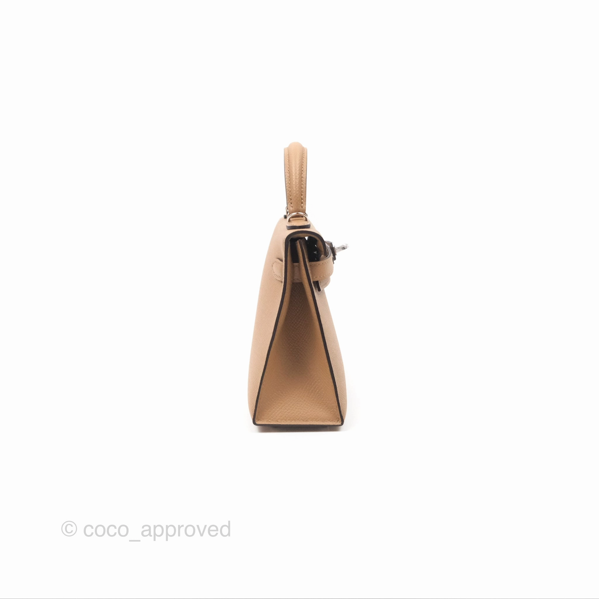 Herms Mini Kelly II Chai 0M Epsom Palladium Hardware