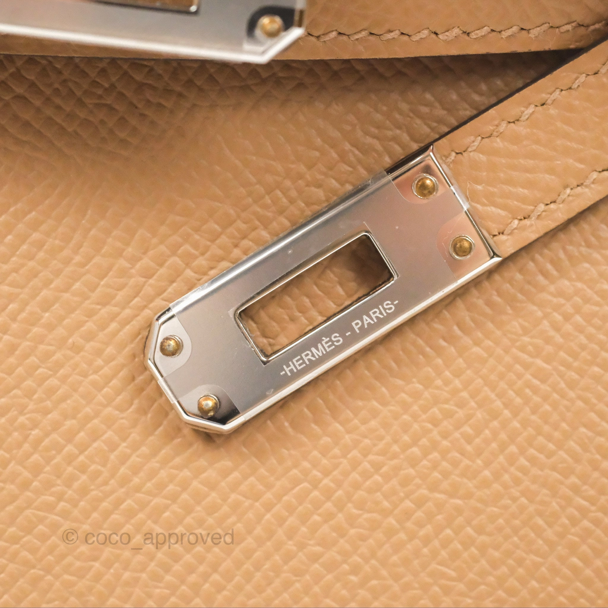 Herms Mini Kelly II Chai 0M Epsom Palladium Hardware