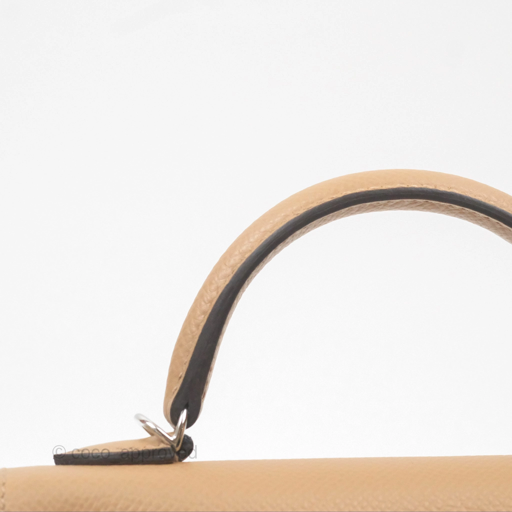 Herms Mini Kelly II Chai 0M Epsom Palladium Hardware