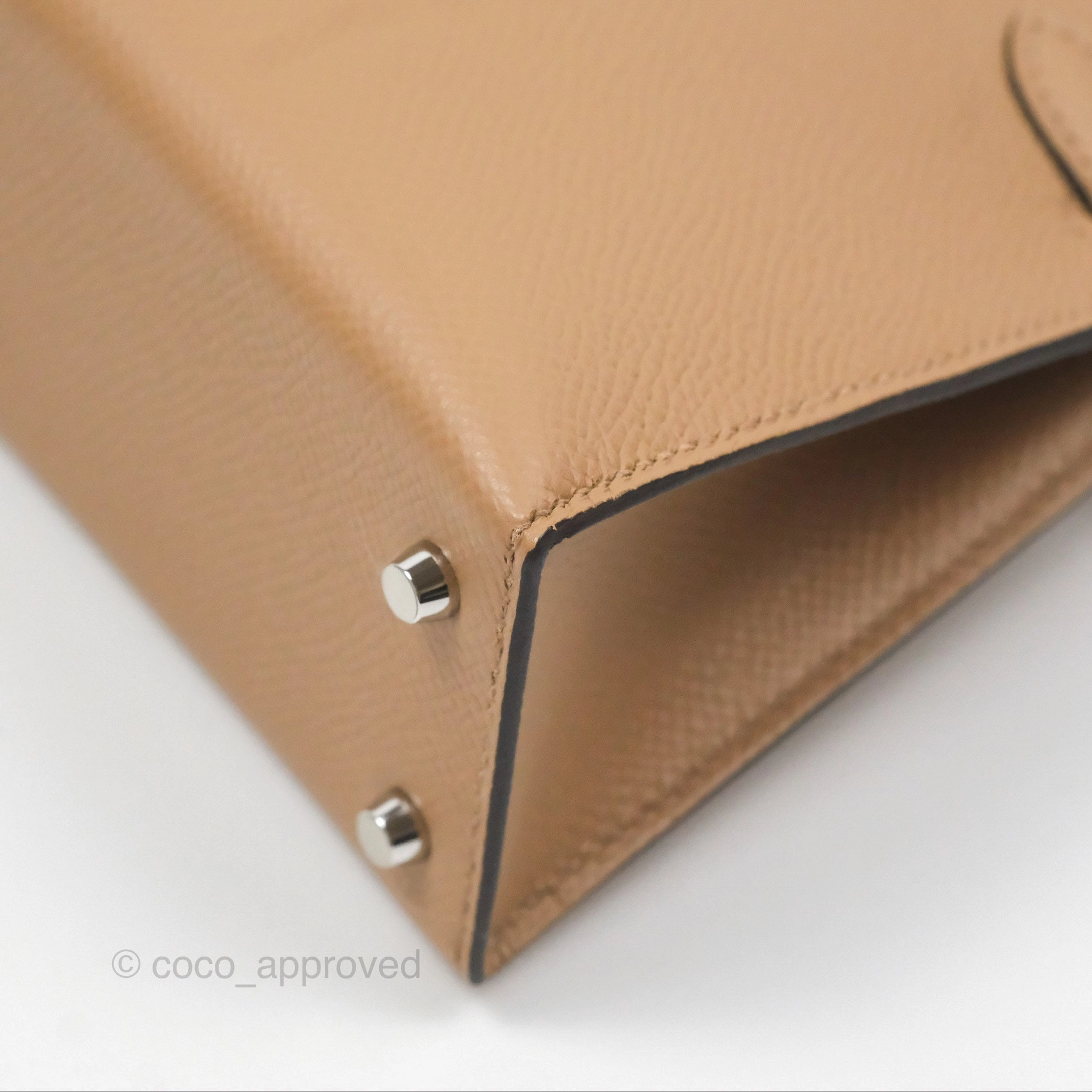 Herms Mini Kelly II Chai 0M Epsom Palladium Hardware