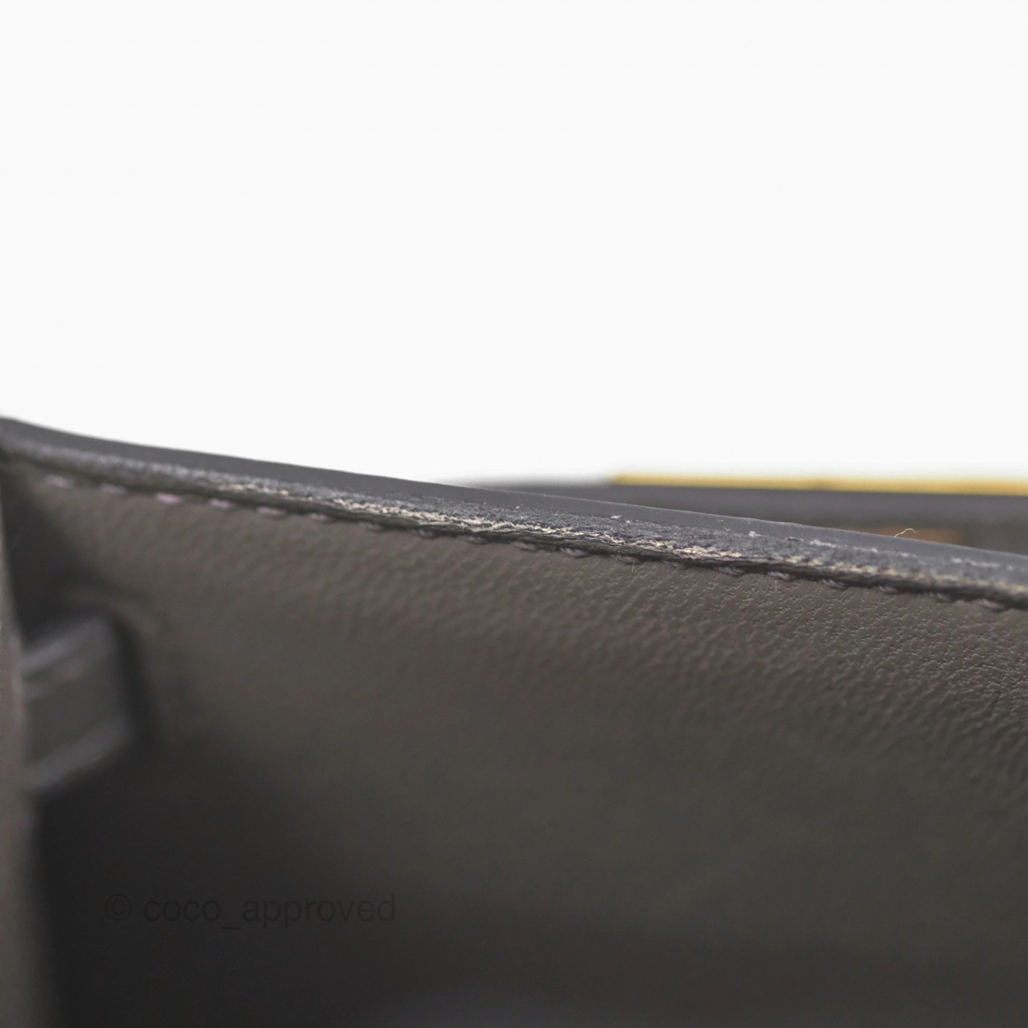 Herms Mini Kelly II Gris Meyer 0L Epsom Gold Hardware