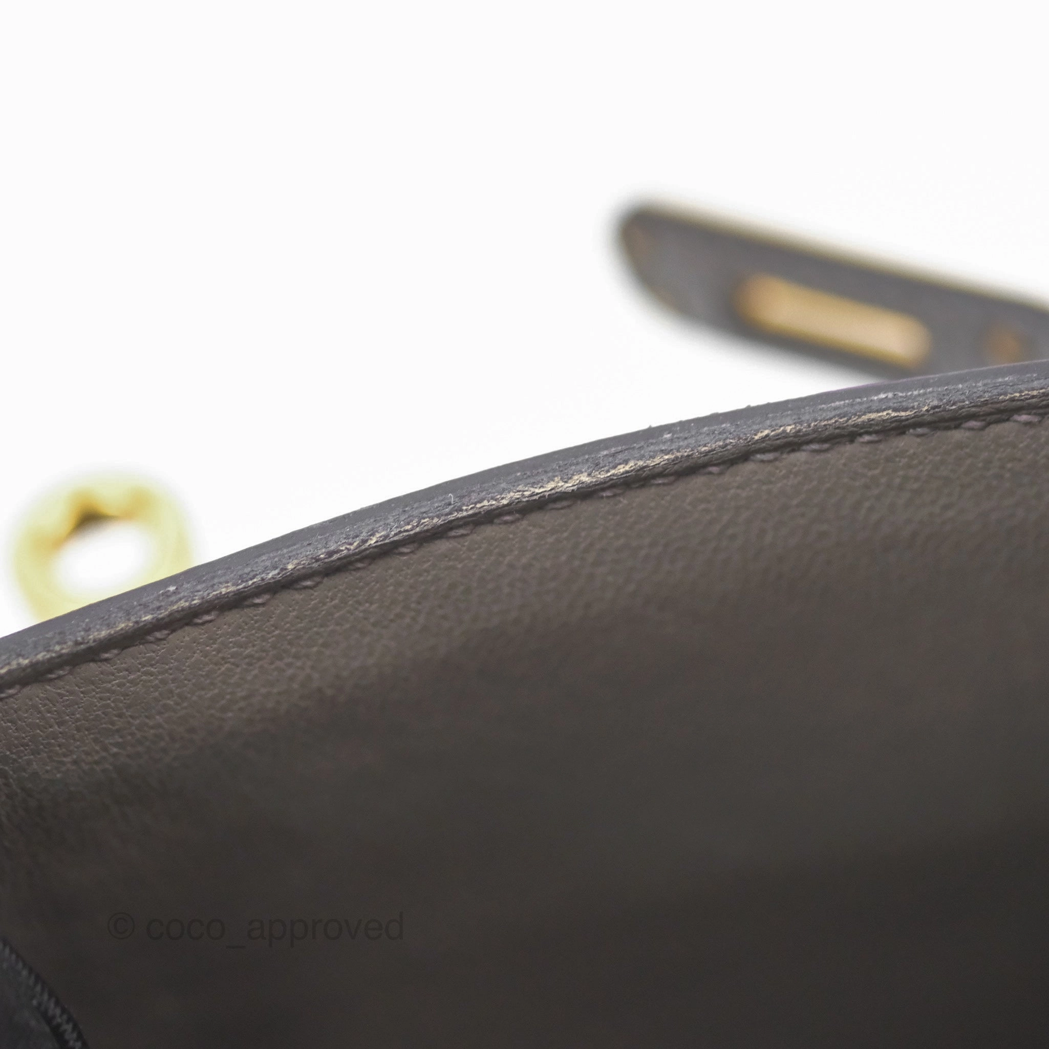 Herms Mini Kelly II Gris Meyer 0L Epsom Gold Hardware