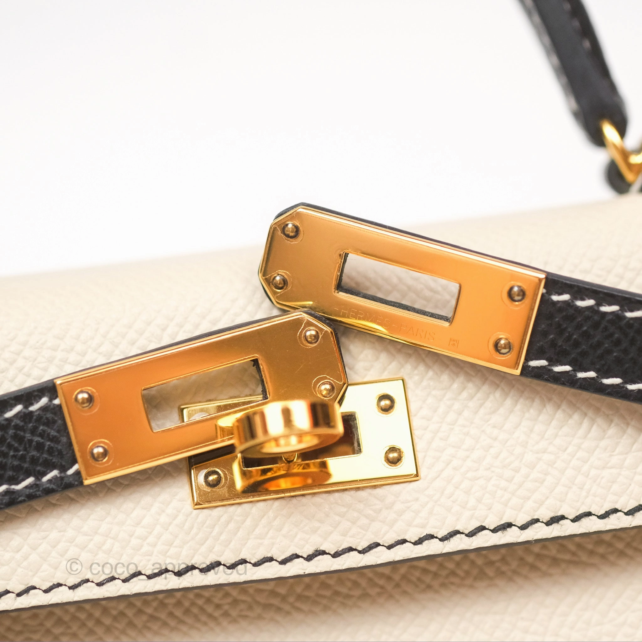 Herms Mini Kelly II HSS Epsom Gold Hardware