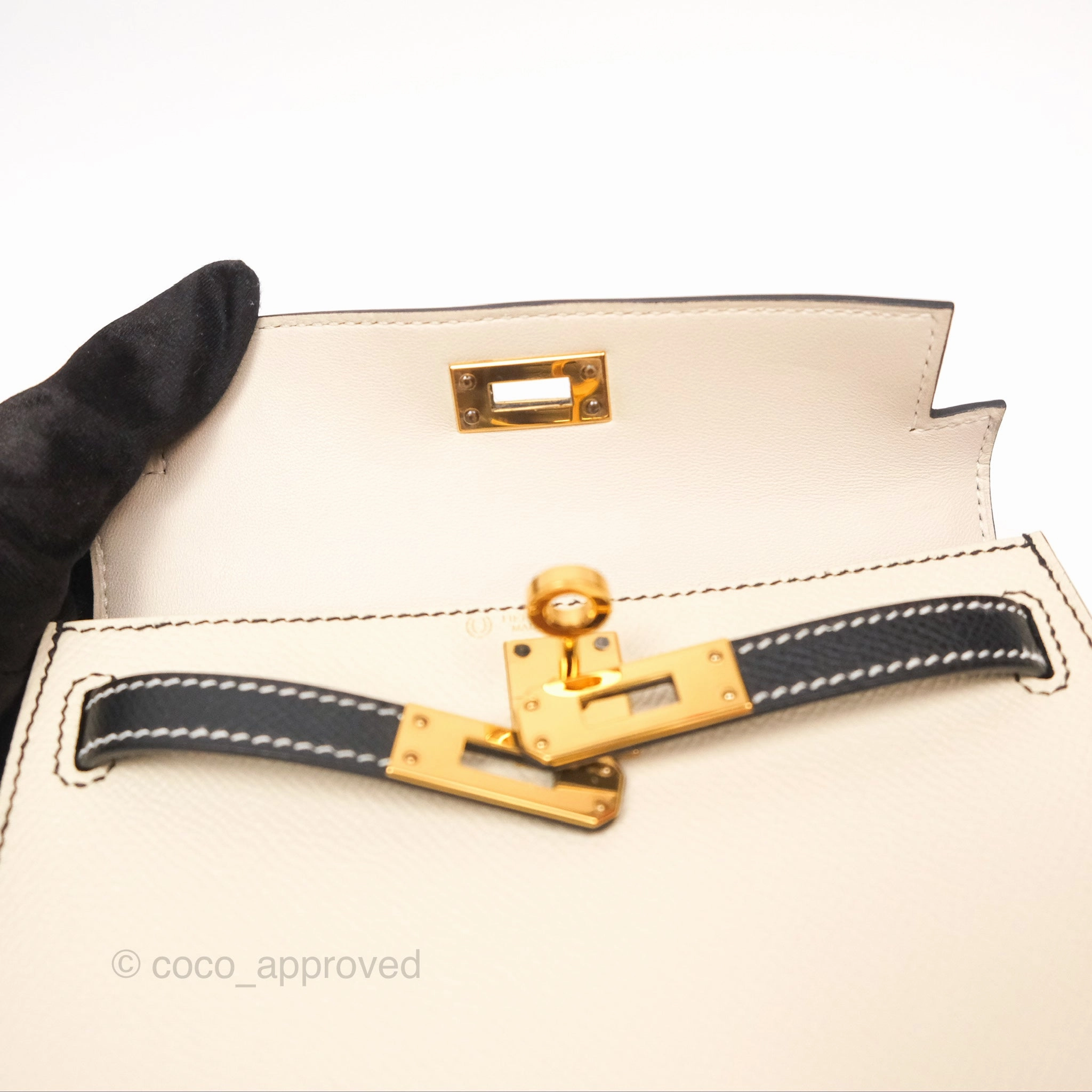 Herms Mini Kelly II HSS Epsom Gold Hardware