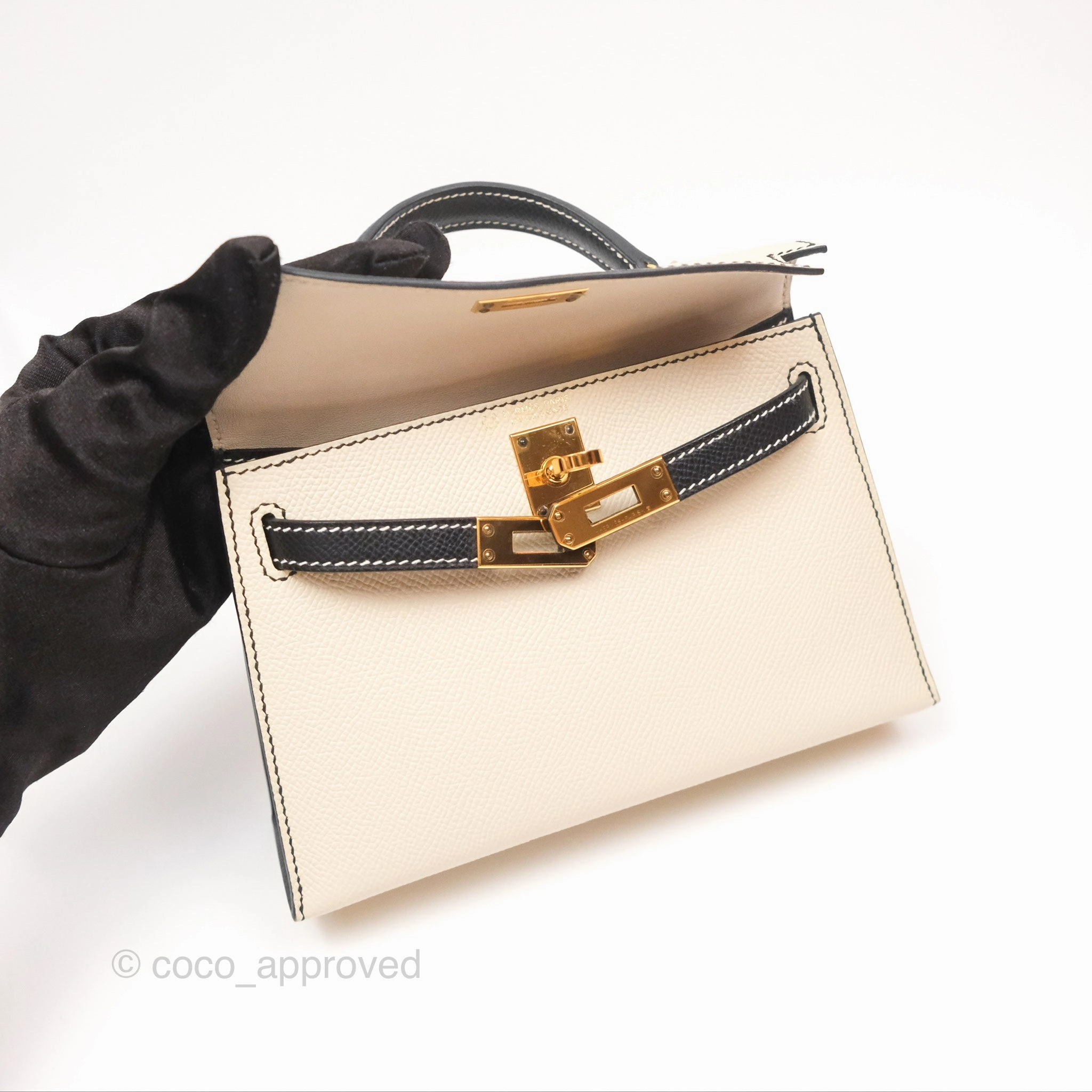 Herms Mini Kelly II HSS Epsom Gold Hardware