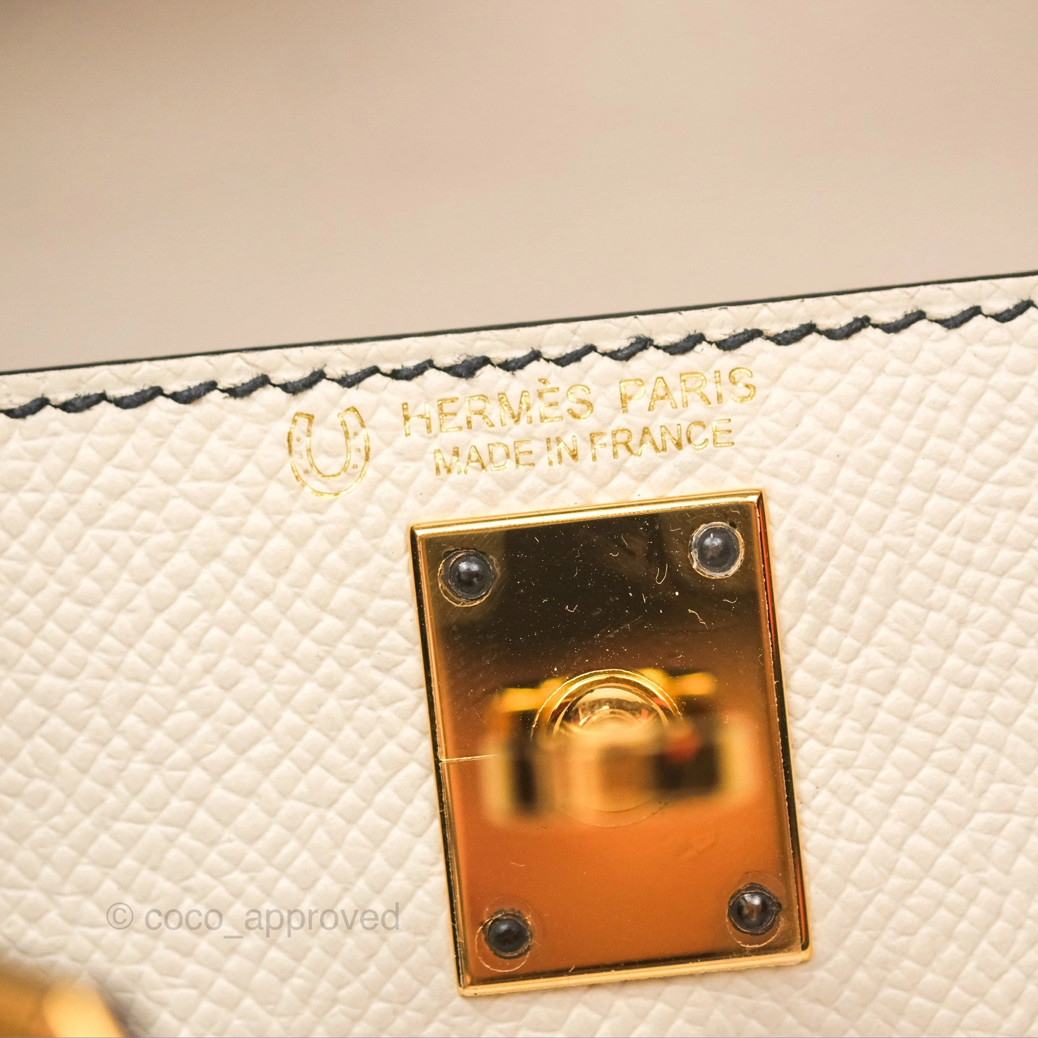 Herms Mini Kelly II HSS Epsom Gold Hardware