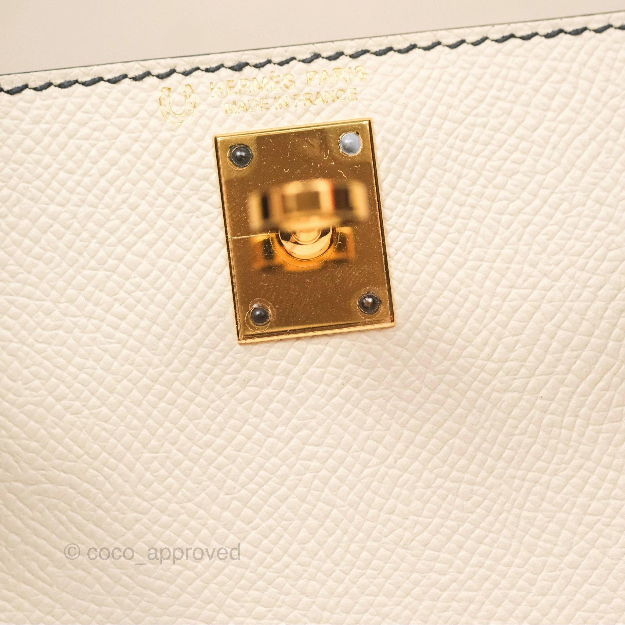 Herms Mini Kelly II HSS Epsom Gold Hardware