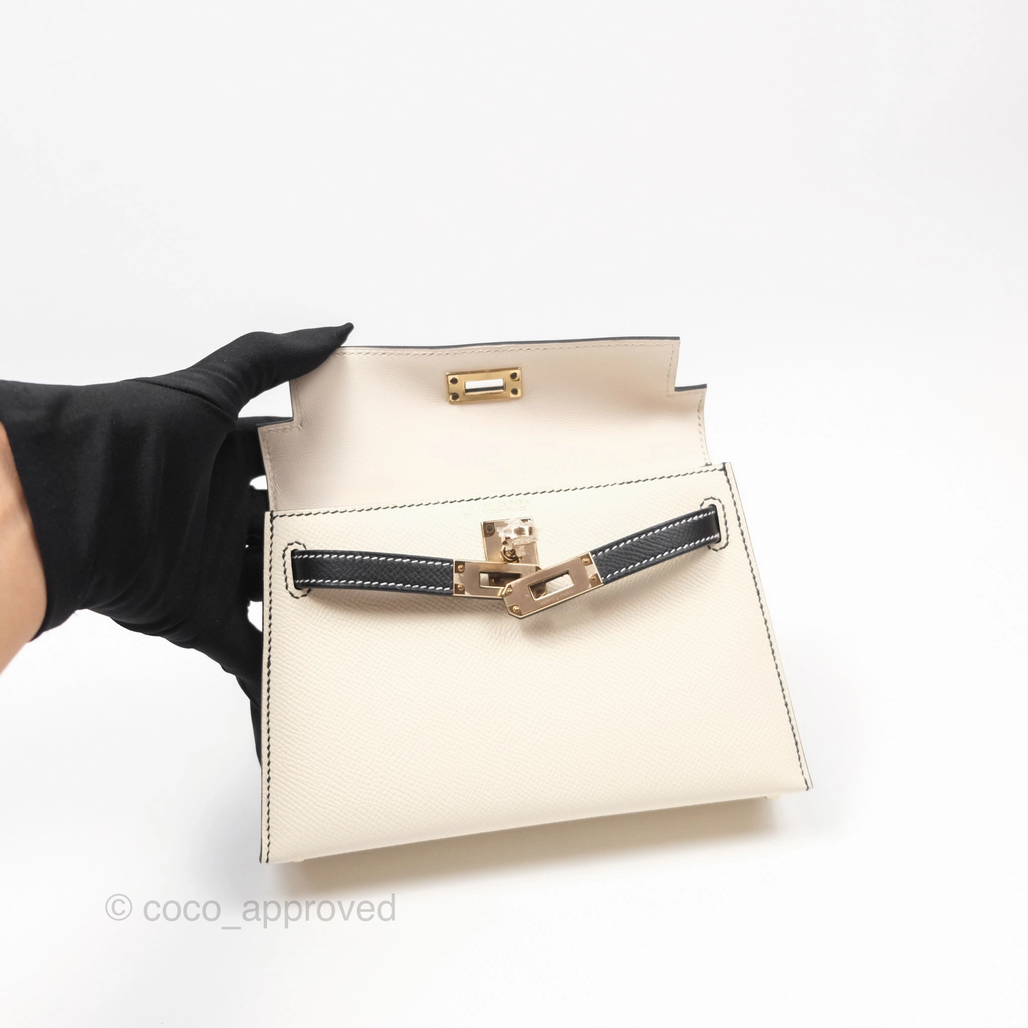 Herms Mini Kelly II HSS Epsom Rose Gold Hardware