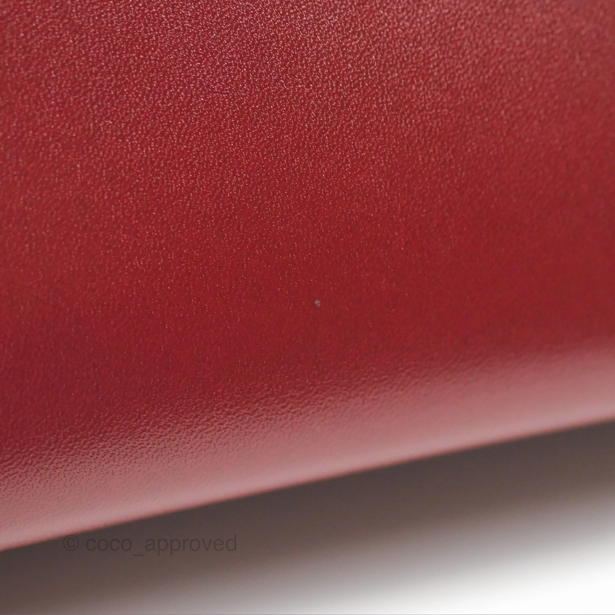 Herms Mini Kelly II Sellier Rouge H Box Leather Palladium Hardware