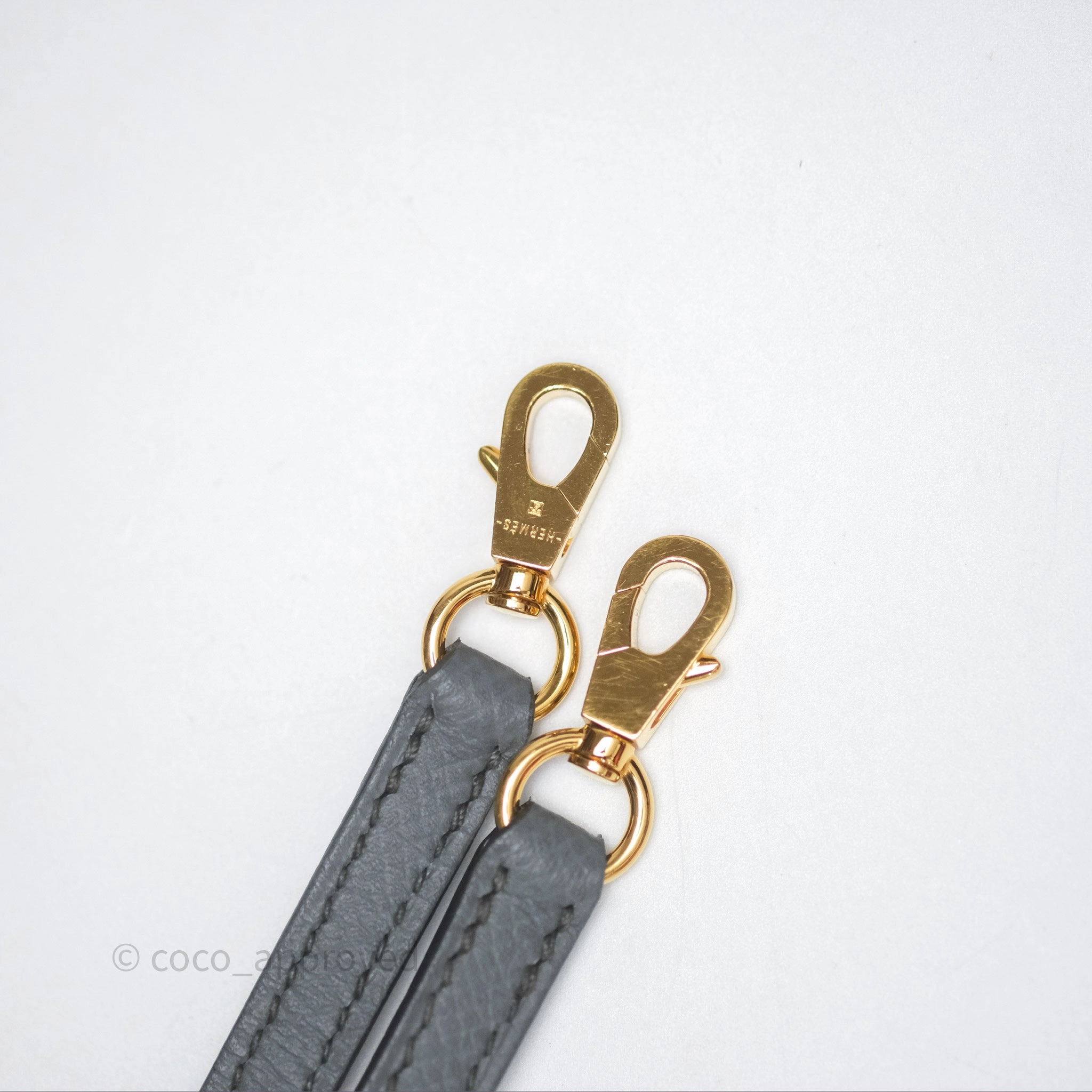 Herms Mini Kelly II Vert Amande 63 Epsom Gold Hardware