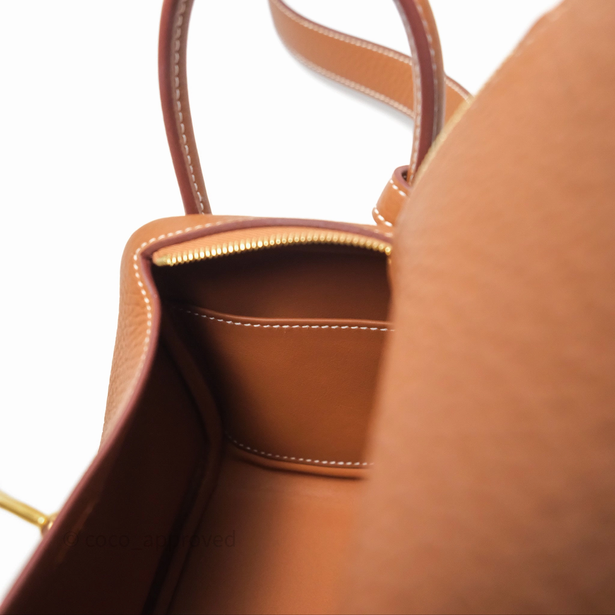 Herms Mini Lindy 20 Gold Clemence Gold Hardware