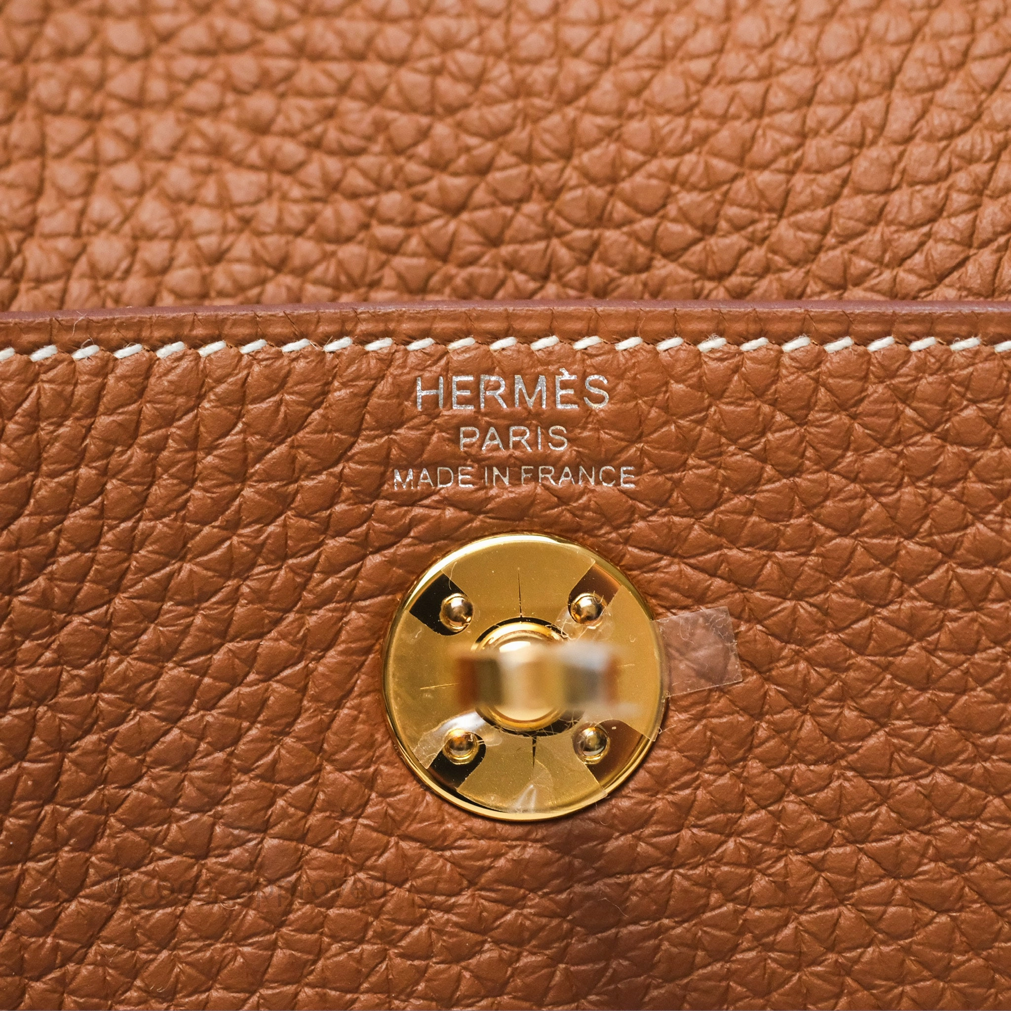 Herms Mini Lindy 20 Gold Clemence Gold Hardware