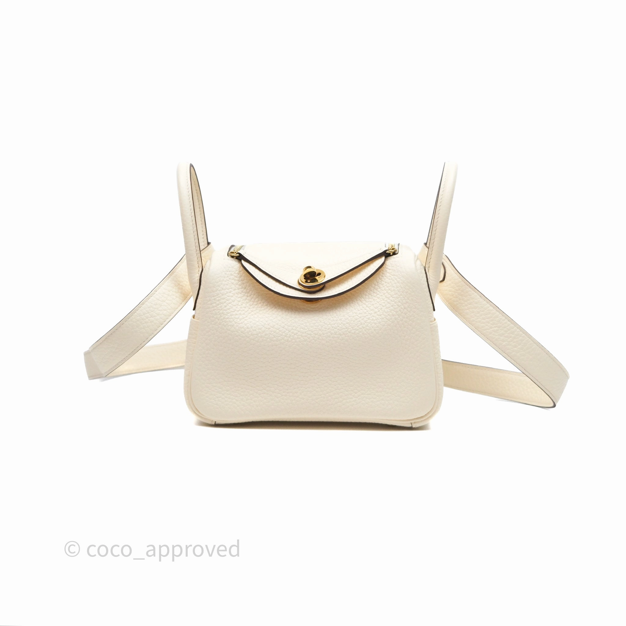Herms Mini Lindy 20 Nata I2 Clemence Gold Hardware
