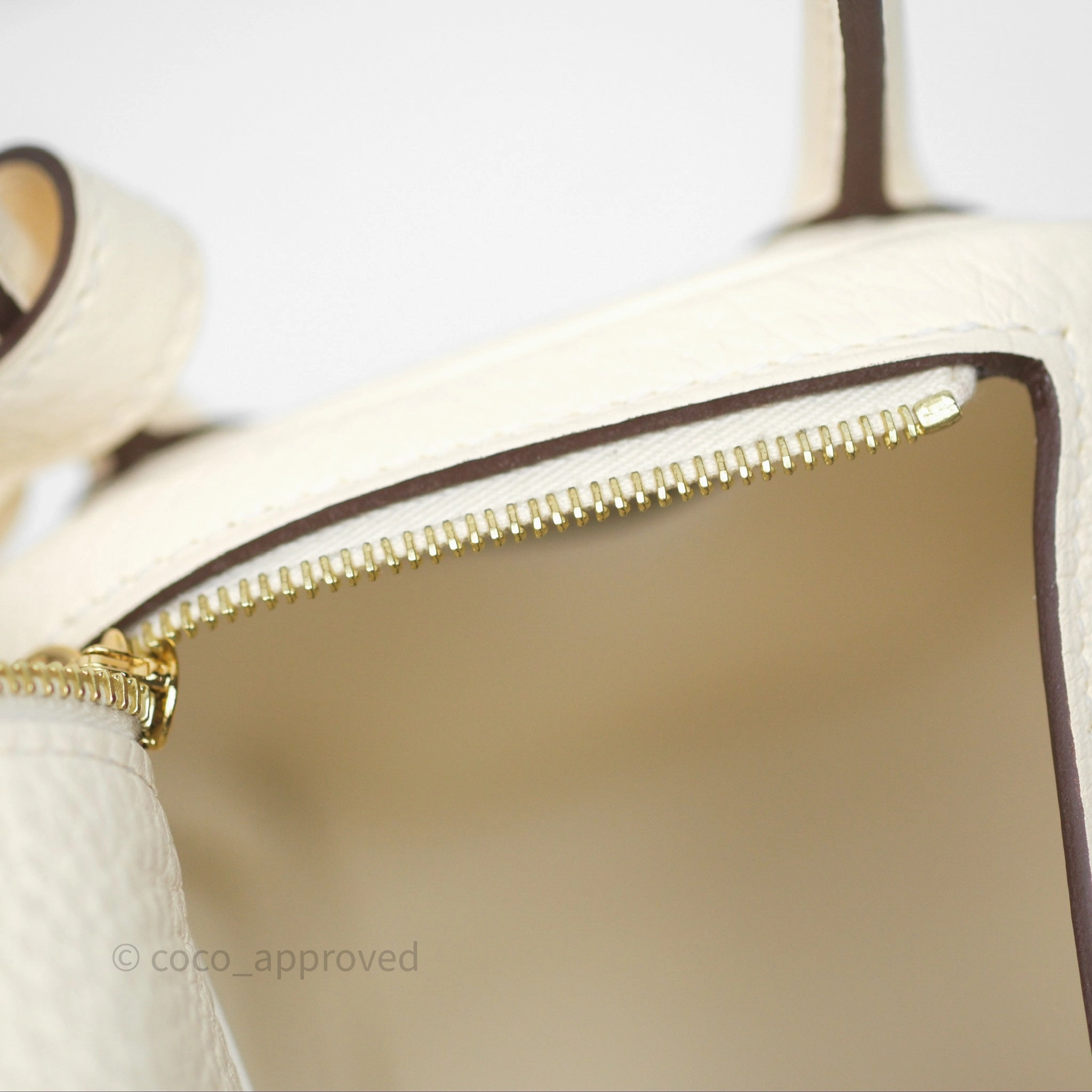 Herms Mini Lindy 20 Nata I2 Clemence Gold Hardware