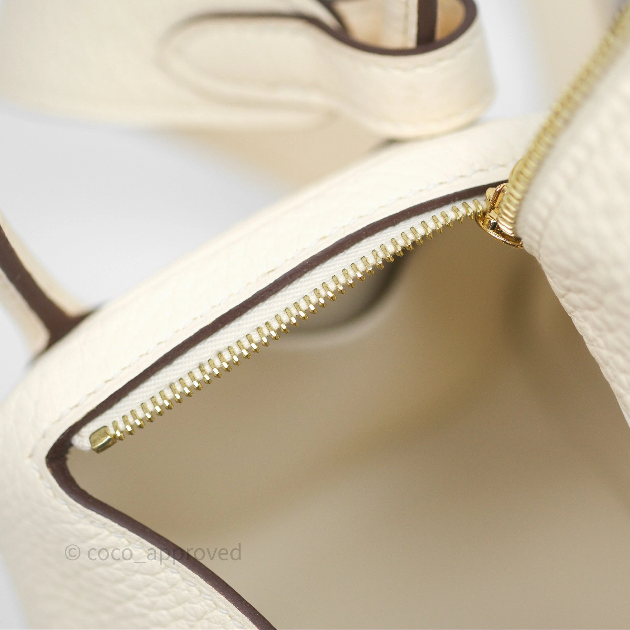 Herms Mini Lindy 20 Nata I2 Clemence Gold Hardware