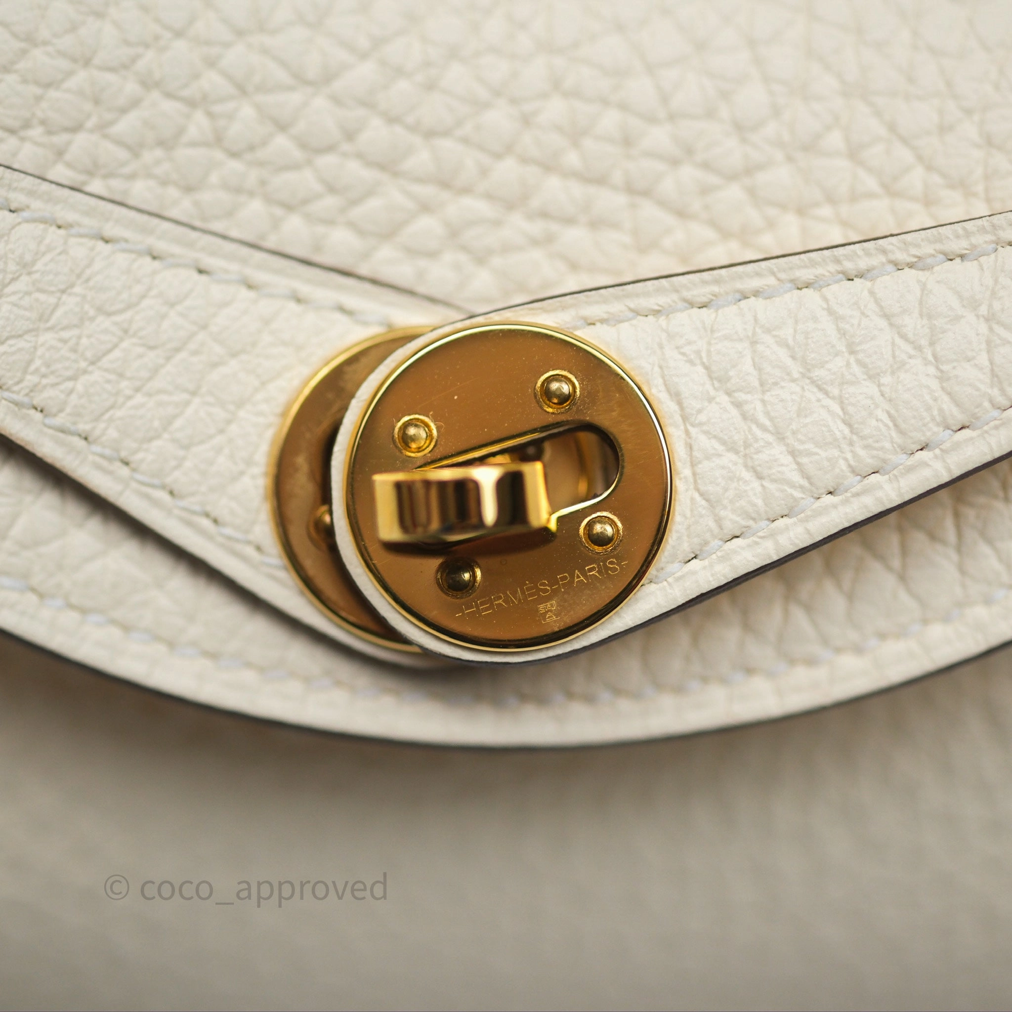 Herms Mini Lindy 20 Nata I2 Clemence Gold Hardware
