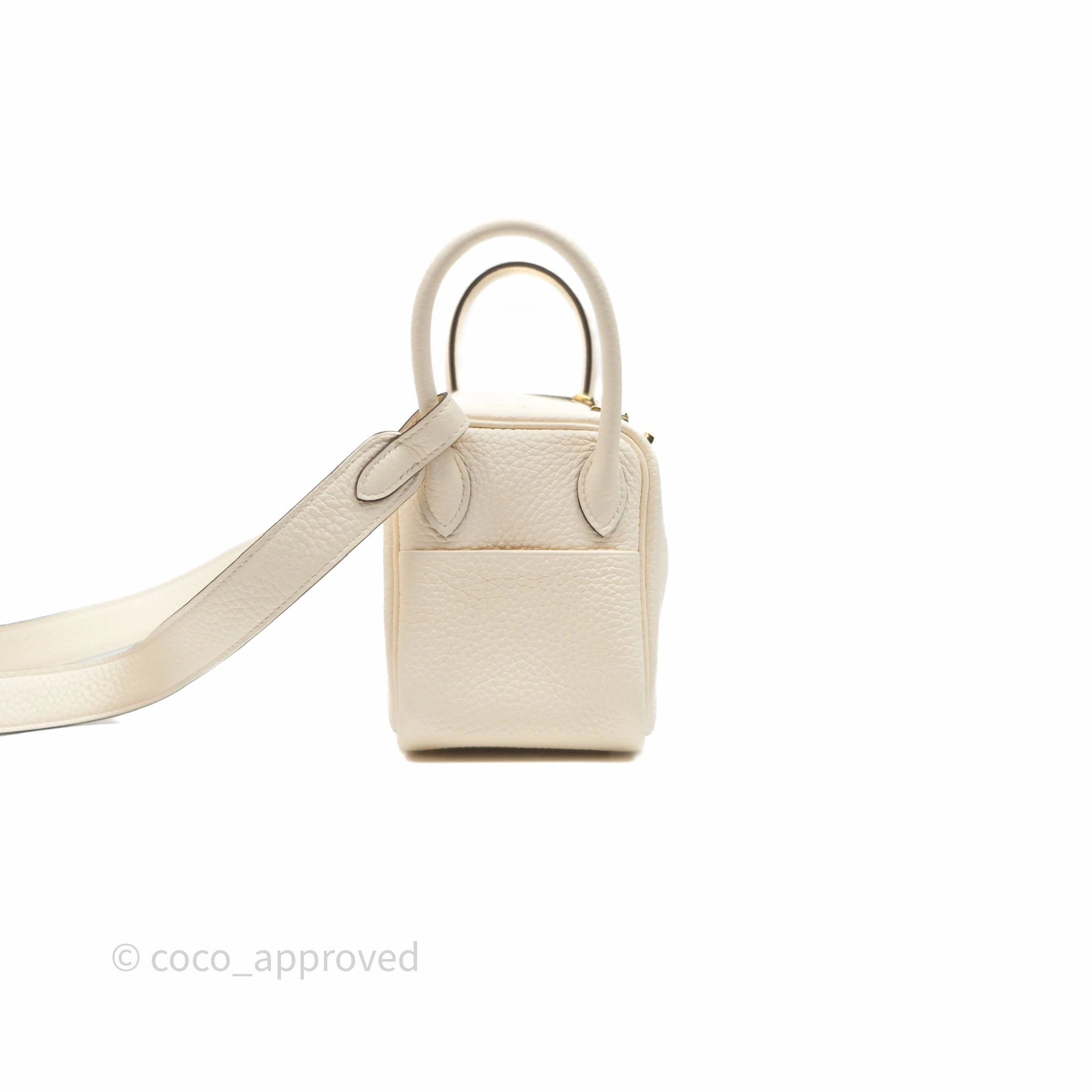 Herms Mini Lindy 20 Nata I2 Clemence Gold Hardware