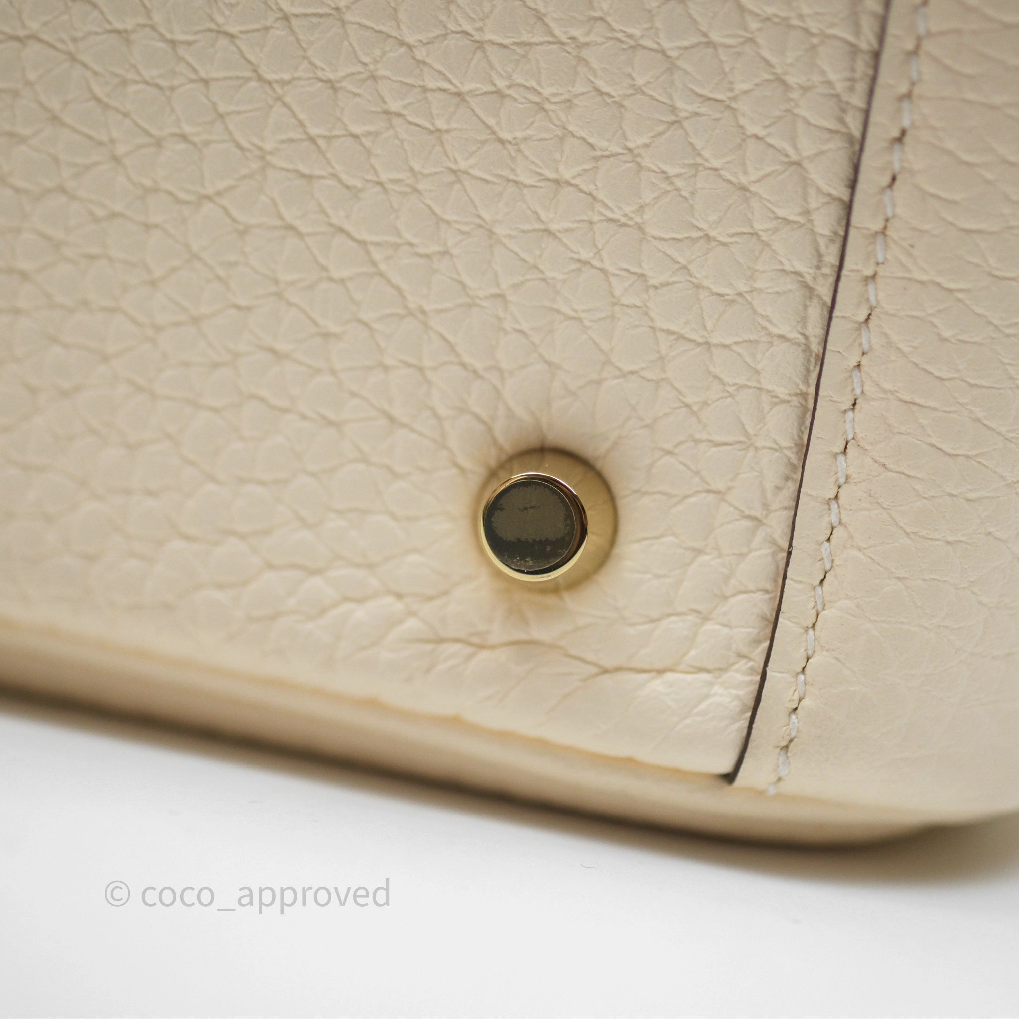 Herms Mini Lindy 20 Nata I2 Clemence Gold Hardware