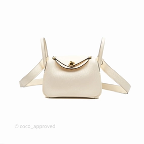 Herms Mini Lindy 20 Nata I2 Clemence Gold Hardware