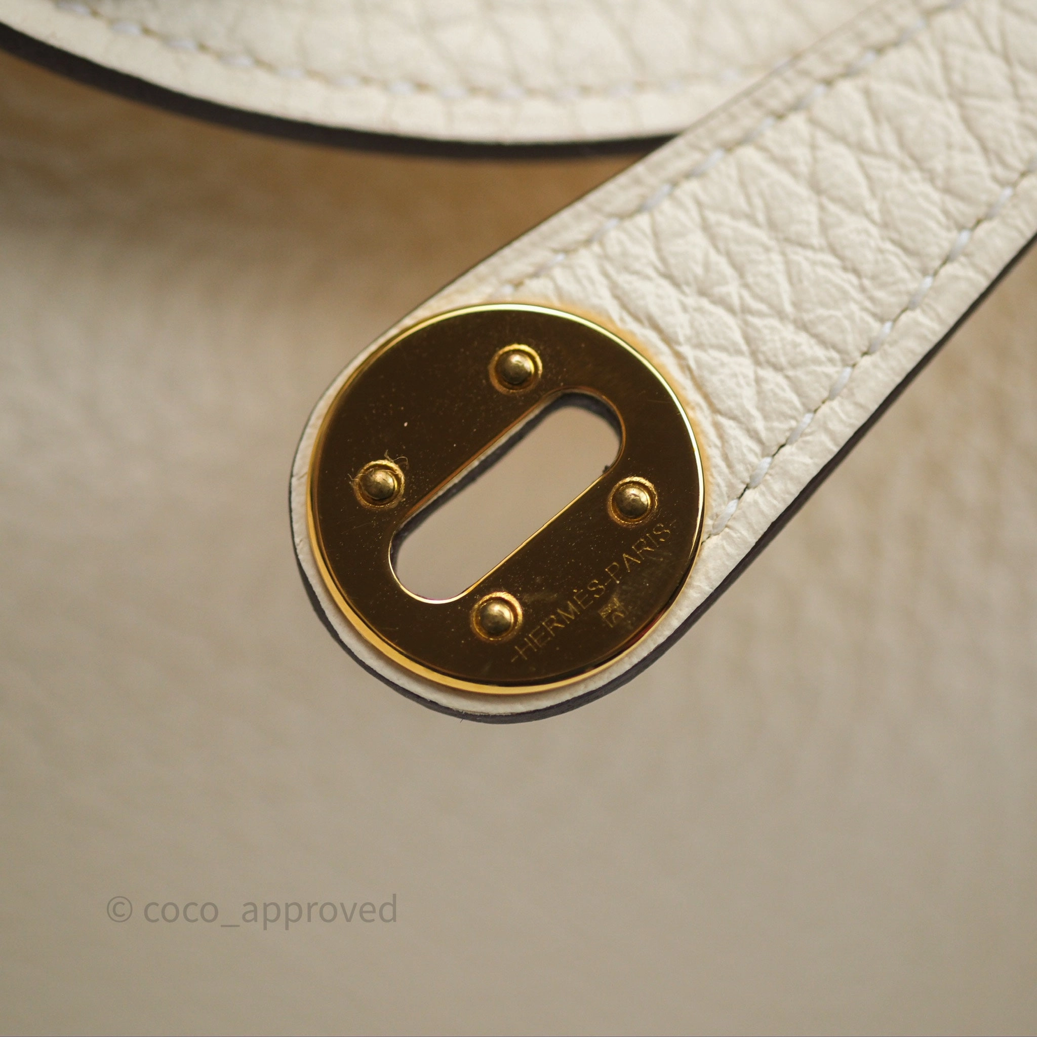 Herms Mini Lindy 20 Nata I2 Clemence Gold Hardware