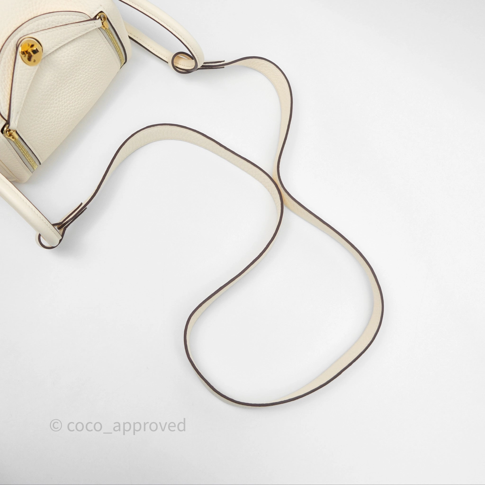 Herms Mini Lindy 20 Nata I2 Clemence Gold Hardware