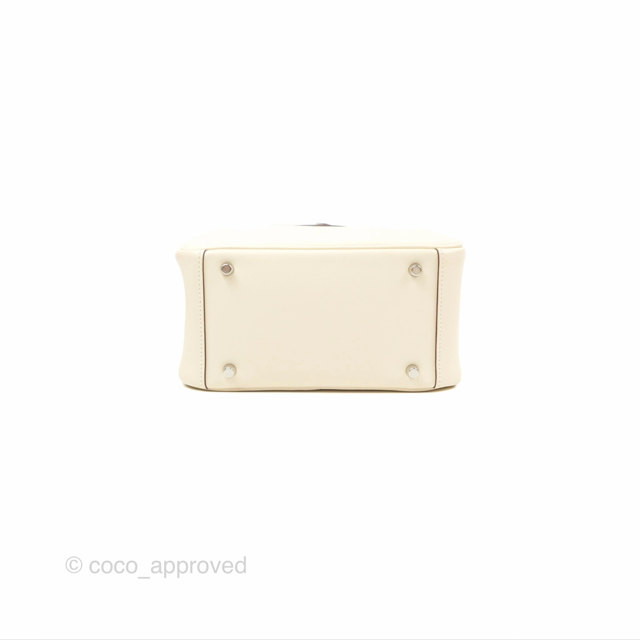 Herms Mini Lindy 20 Nata/ Lime Swift Palladium Hardware