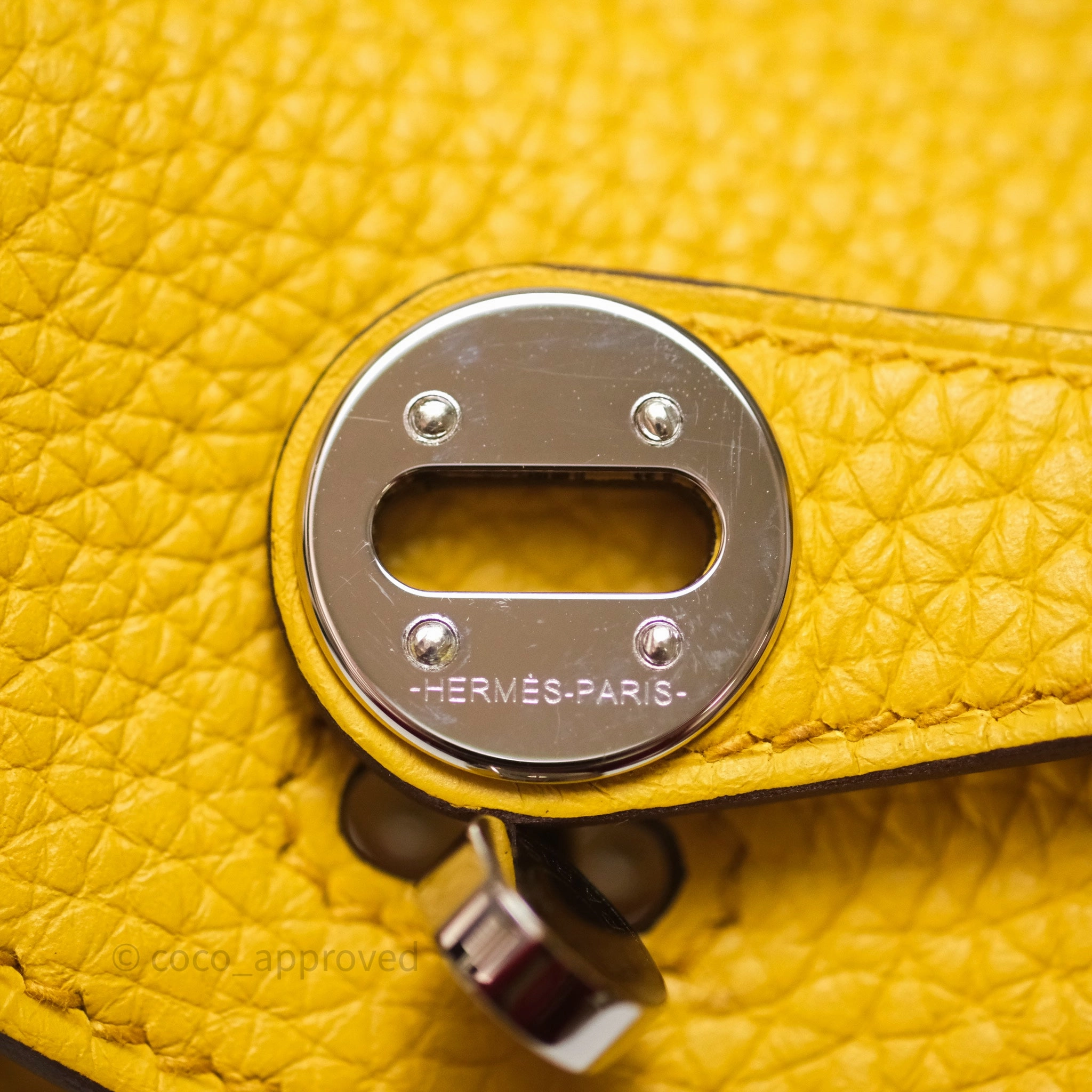 Herms Mini Lindy 20 Sun B4 Clemence Palladium Hardware