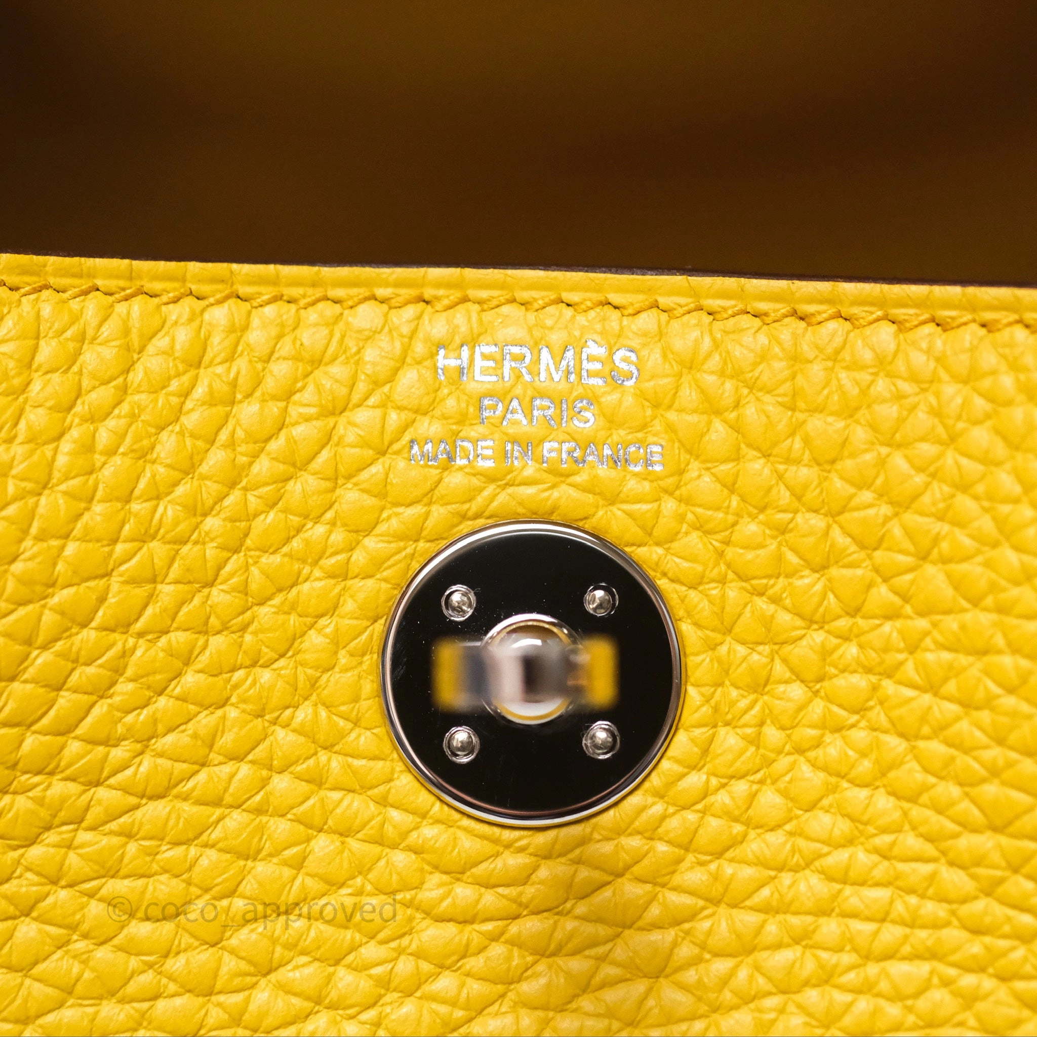 Herms Mini Lindy 20 Sun B4 Clemence Palladium Hardware